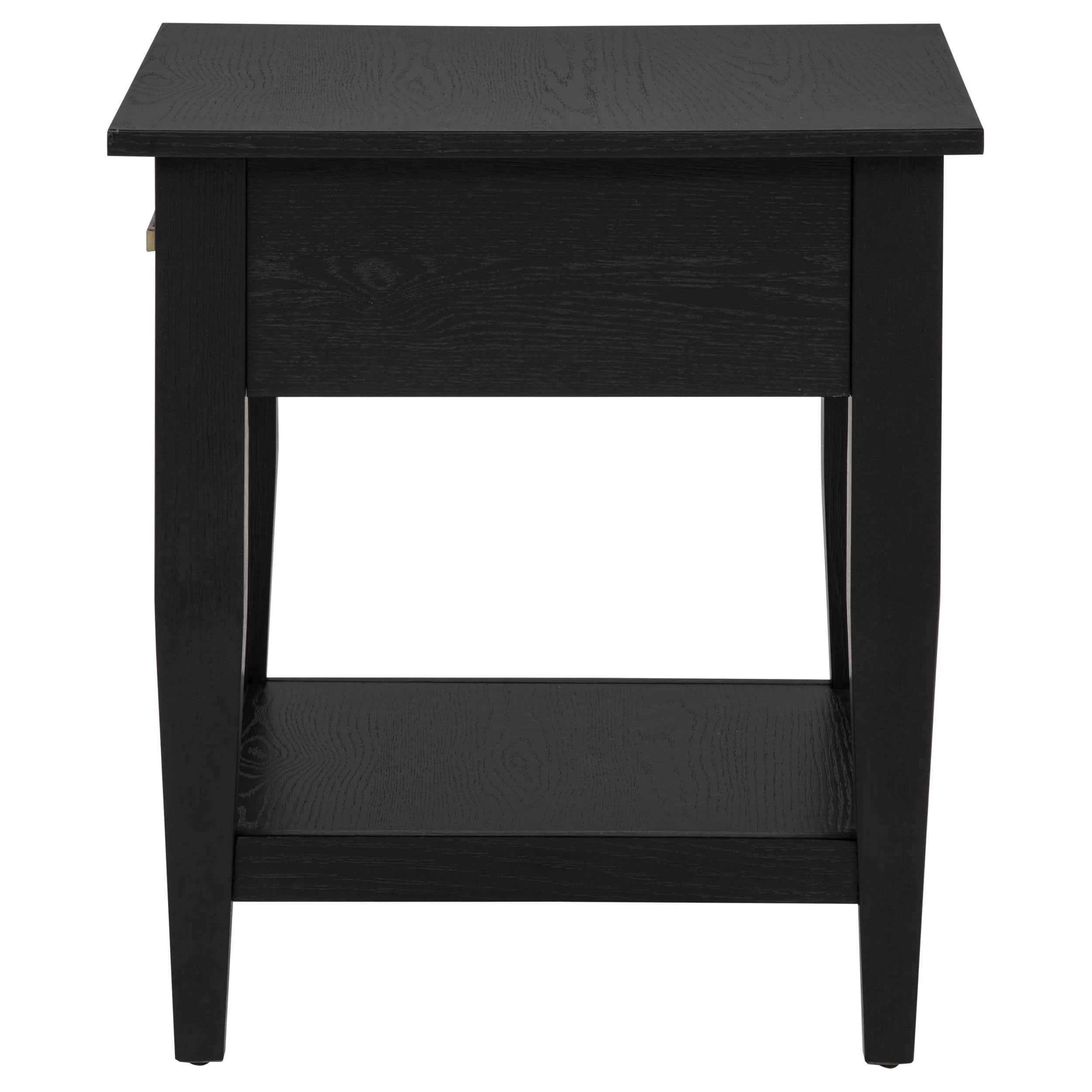 Lindenton Black 1-drawer Wood Occasional Side End Table - Image 6