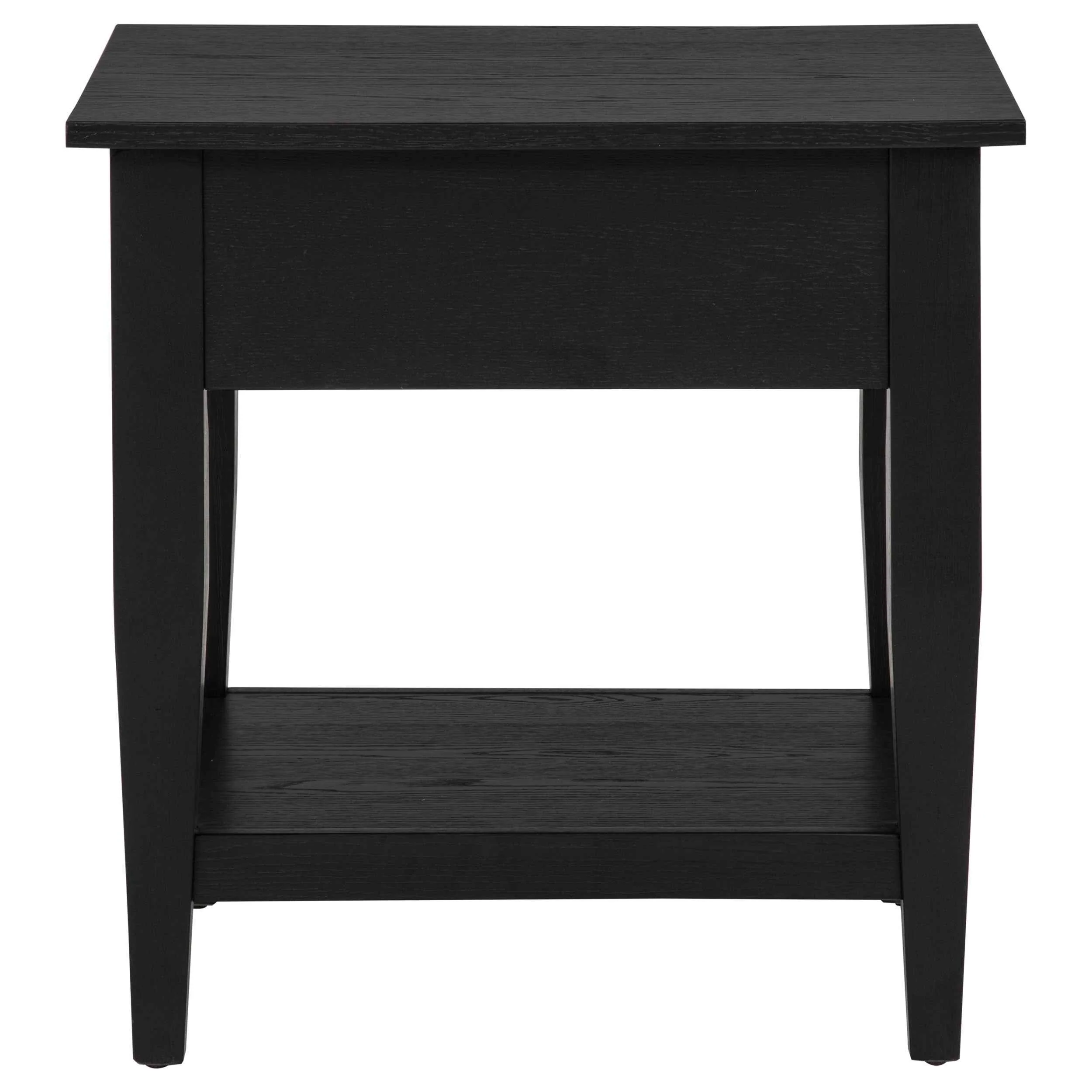 Lindenton Black 1-drawer Wood Occasional Side End Table - Image 8