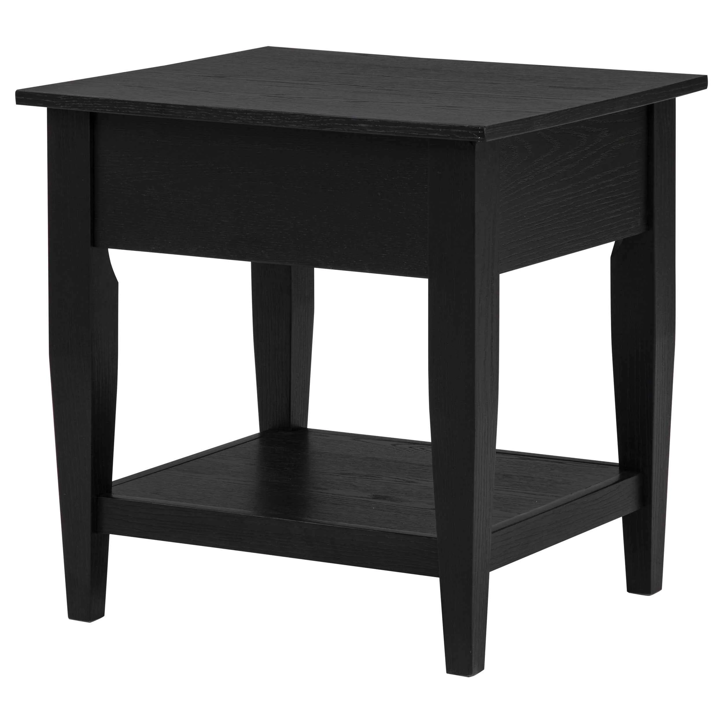 Lindenton Black 1-drawer Wood Occasional Side End Table - Image 9
