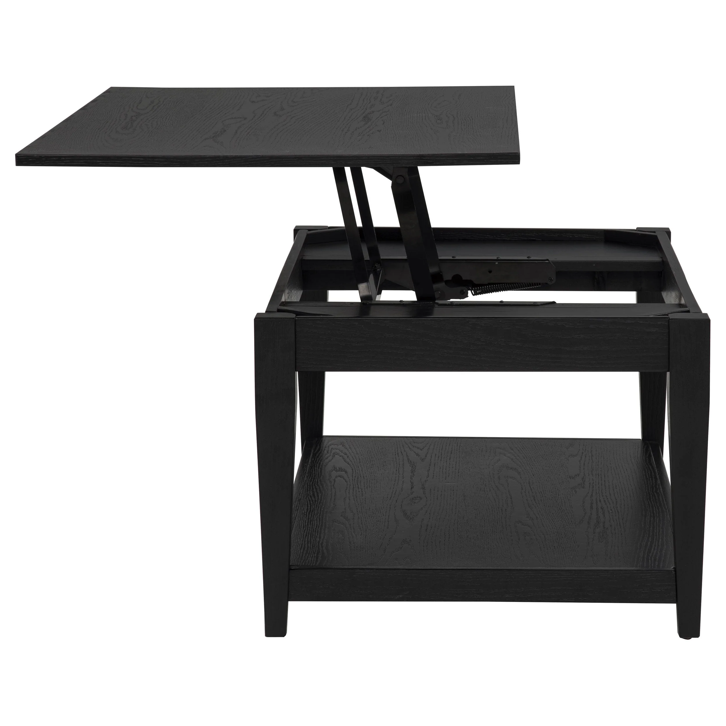 Lindenton Black 2-piece Wood Lift-Top Coffee and End Table Set - Image 12