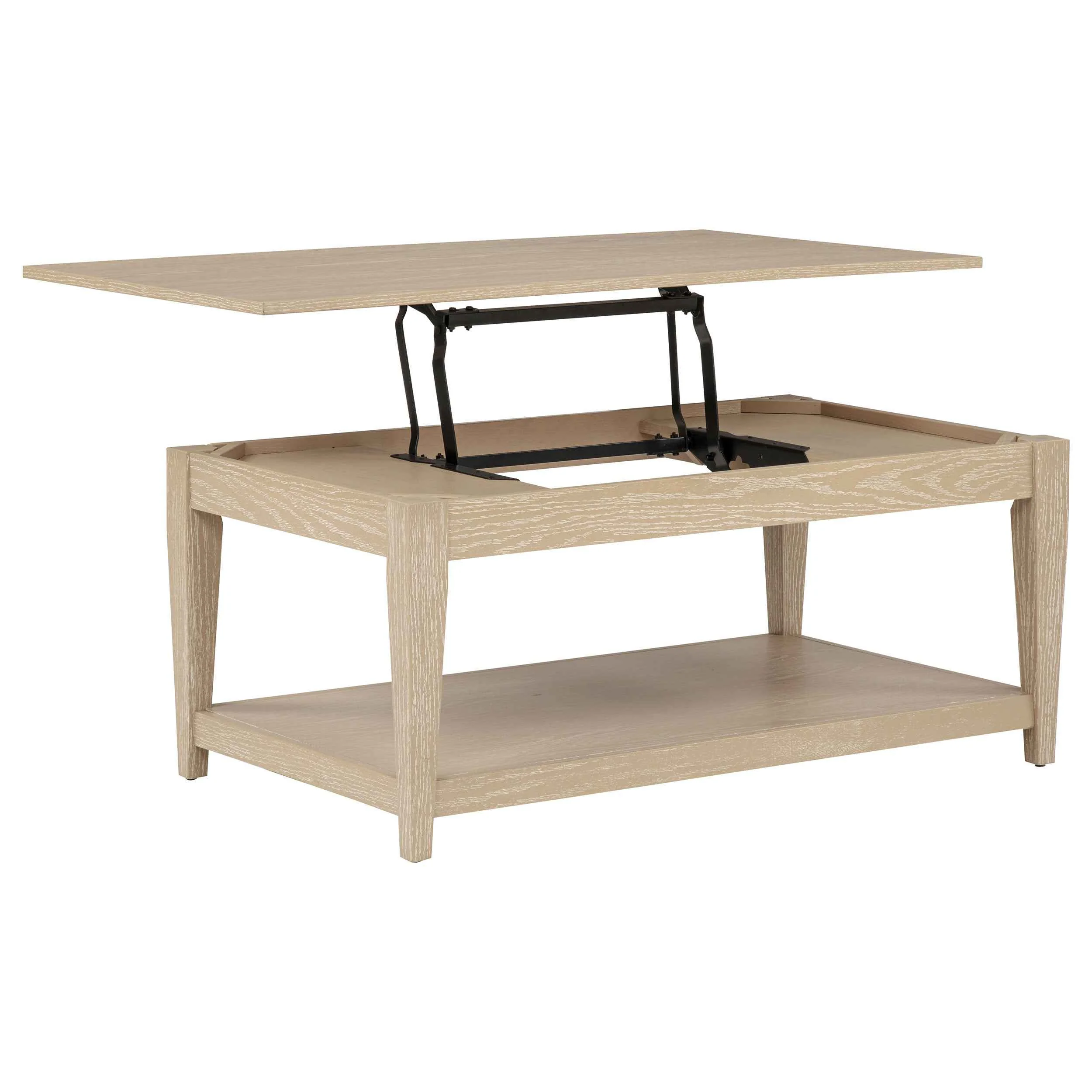 Lindenton Blonde 3-piece Wood Lift-Top Coffee and End Table Set - Image 9