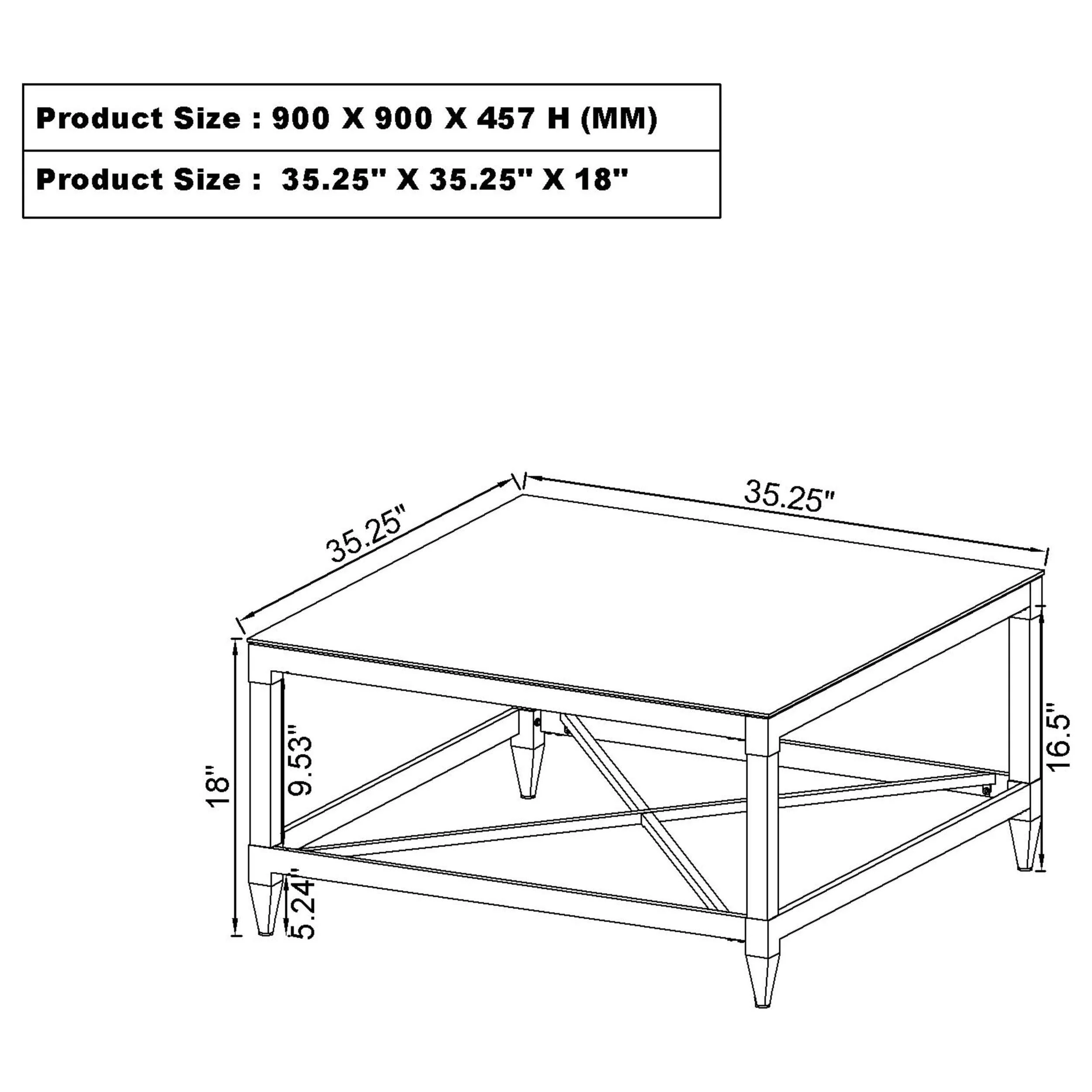 Lindley Chrome 3-Piece Square Coffee and End Table Set - Image 10