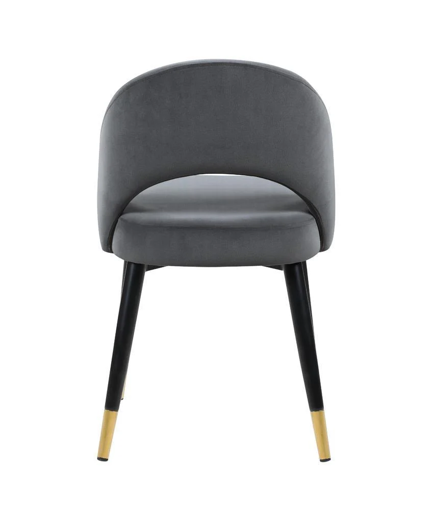 Lindsey Gray Arched Back Upholstered Side Chairs, Set of 2 - Image 3