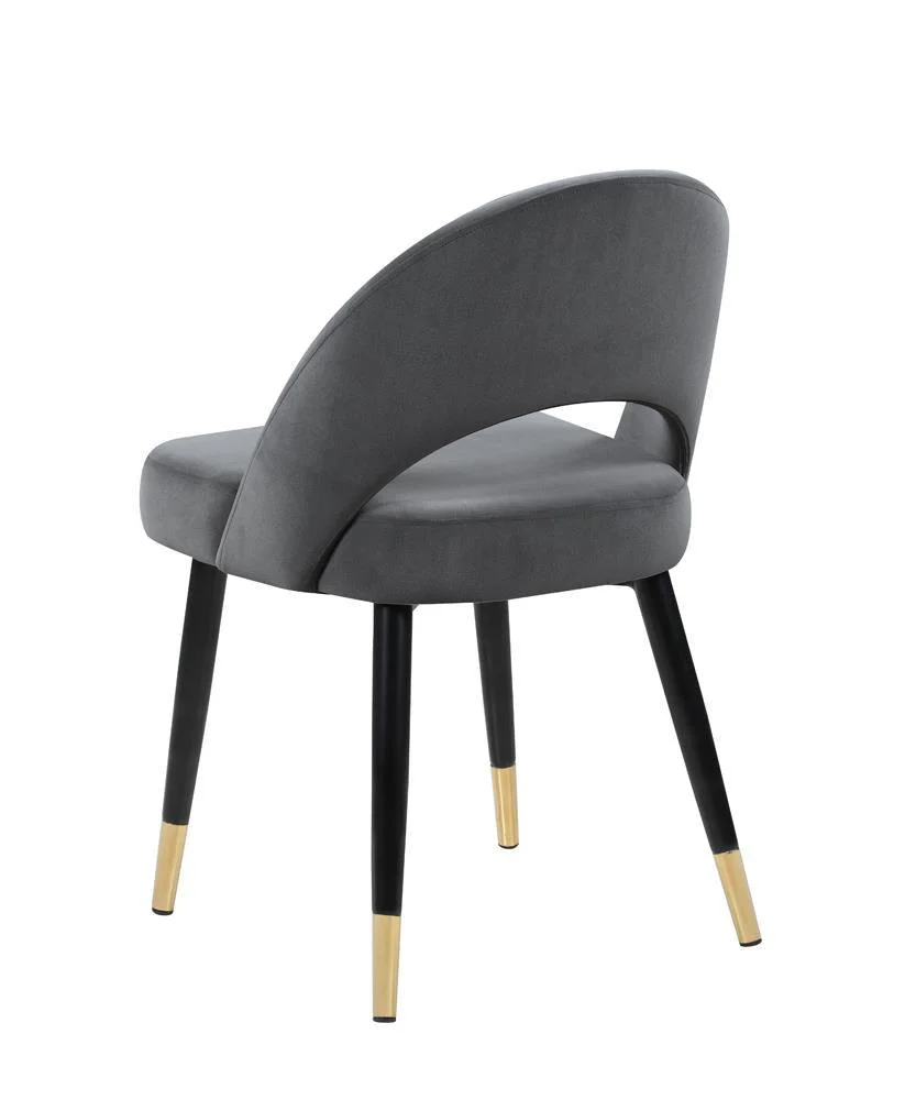 Lindsey Gray Arched Back Upholstered Side Chairs, Set of 2 - Image 4