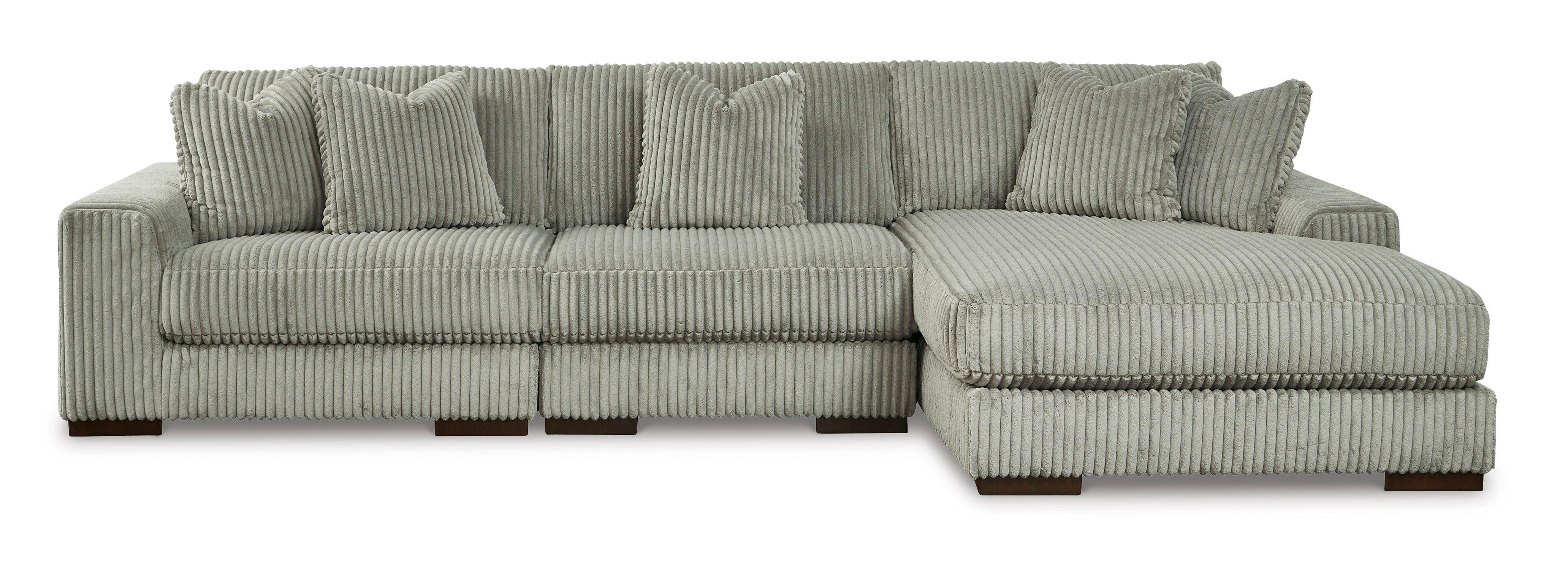 Lindyn Fog 3-Piece Modular Sectional with Right Arm Facing (RAF) Chaise - Image 2