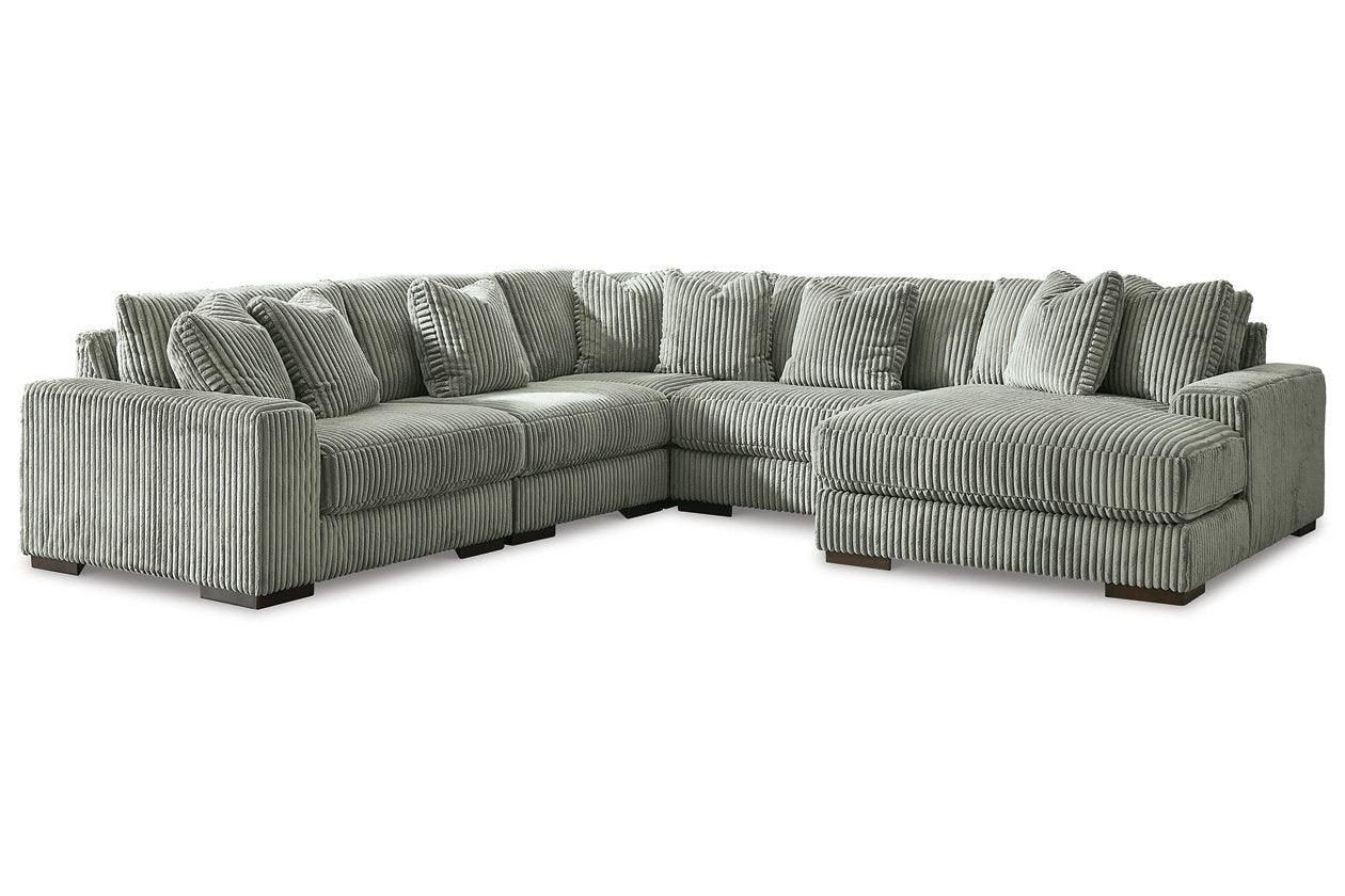 Lindyn Fog 5-Piece Right Arm Facing (RAF) Modular Chaise Sectional