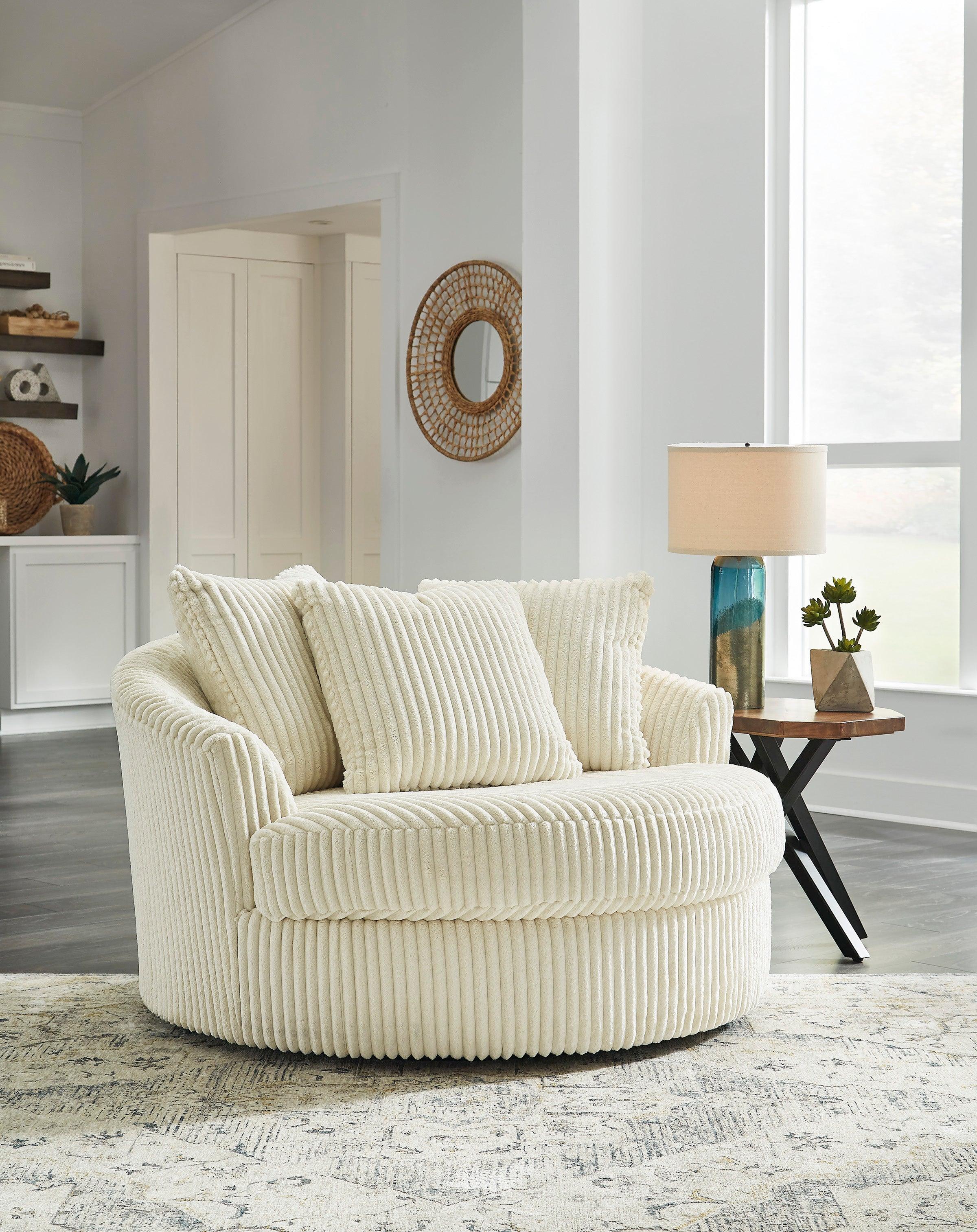 Lindyn Ivory 5-Piece Left Arm Facing Modular Chaise Sectional - Image 5