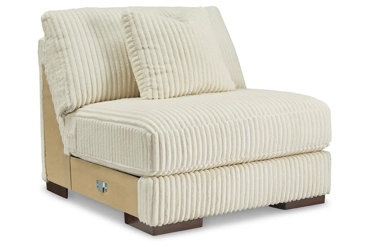Lindyn Ivory Armless Chair - Image 3