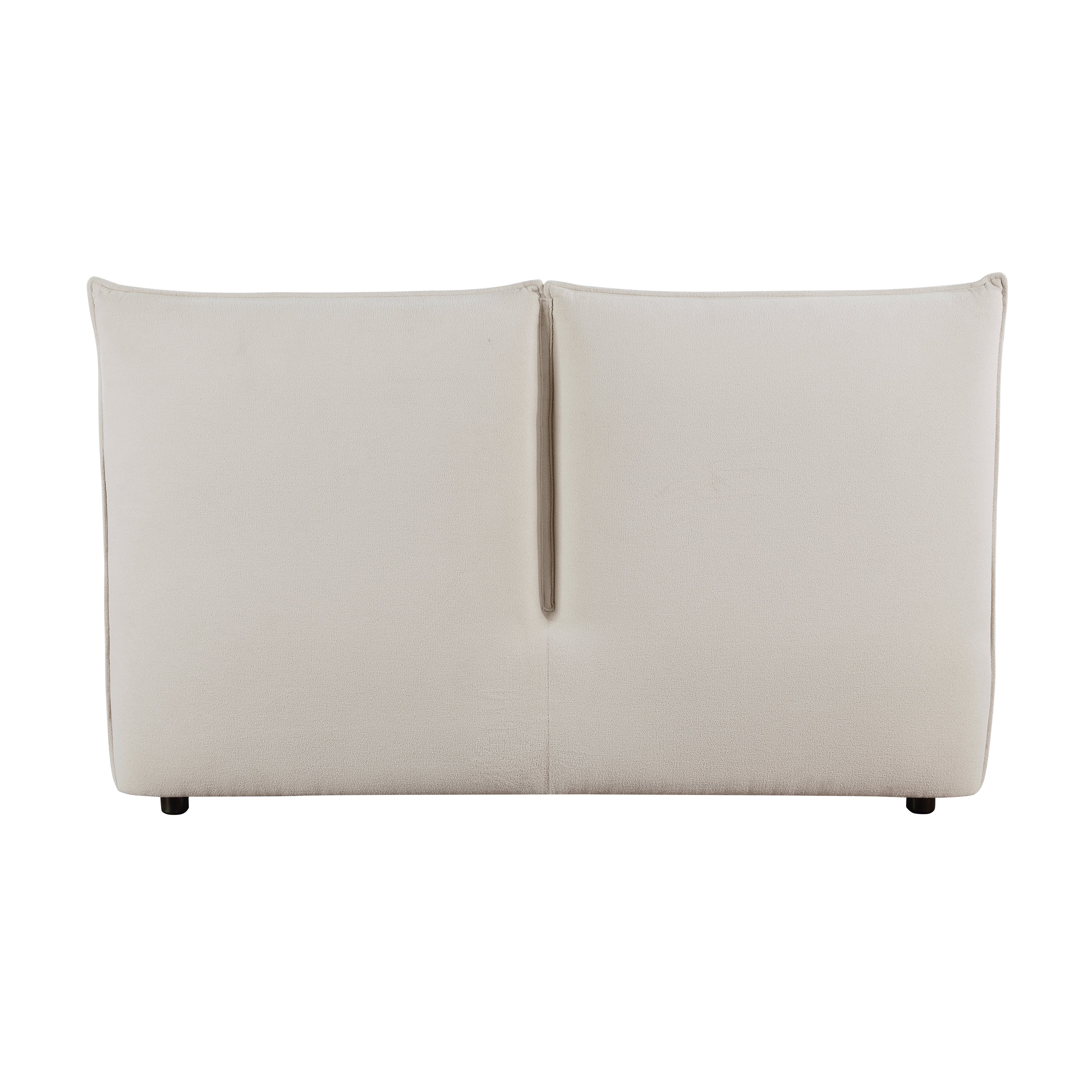 Linna Beige California King Upholstered Platform Bed - Image 5