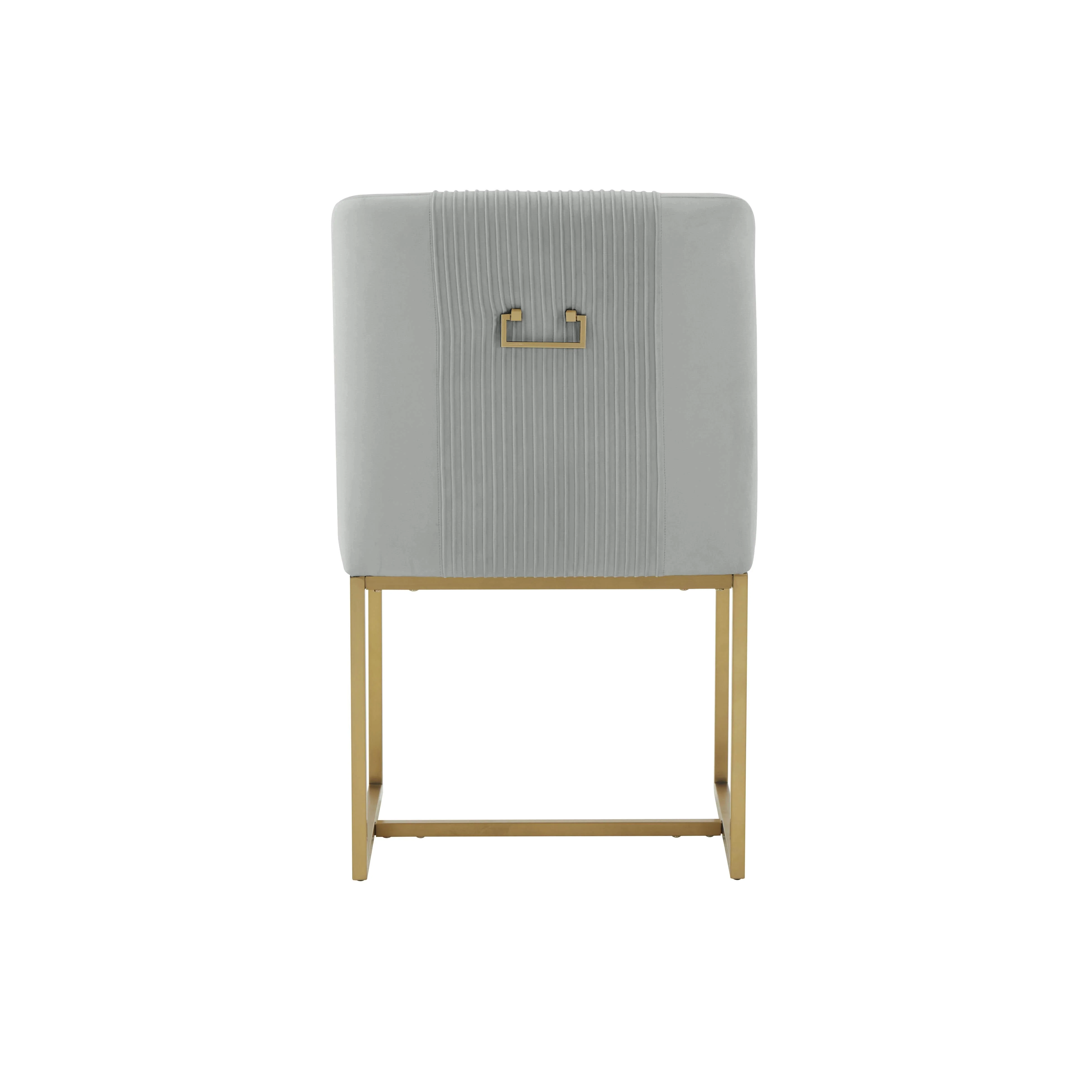 Lisa Pleated Velvet Dining Chair by Inspire Me! Home Decor - Image 11