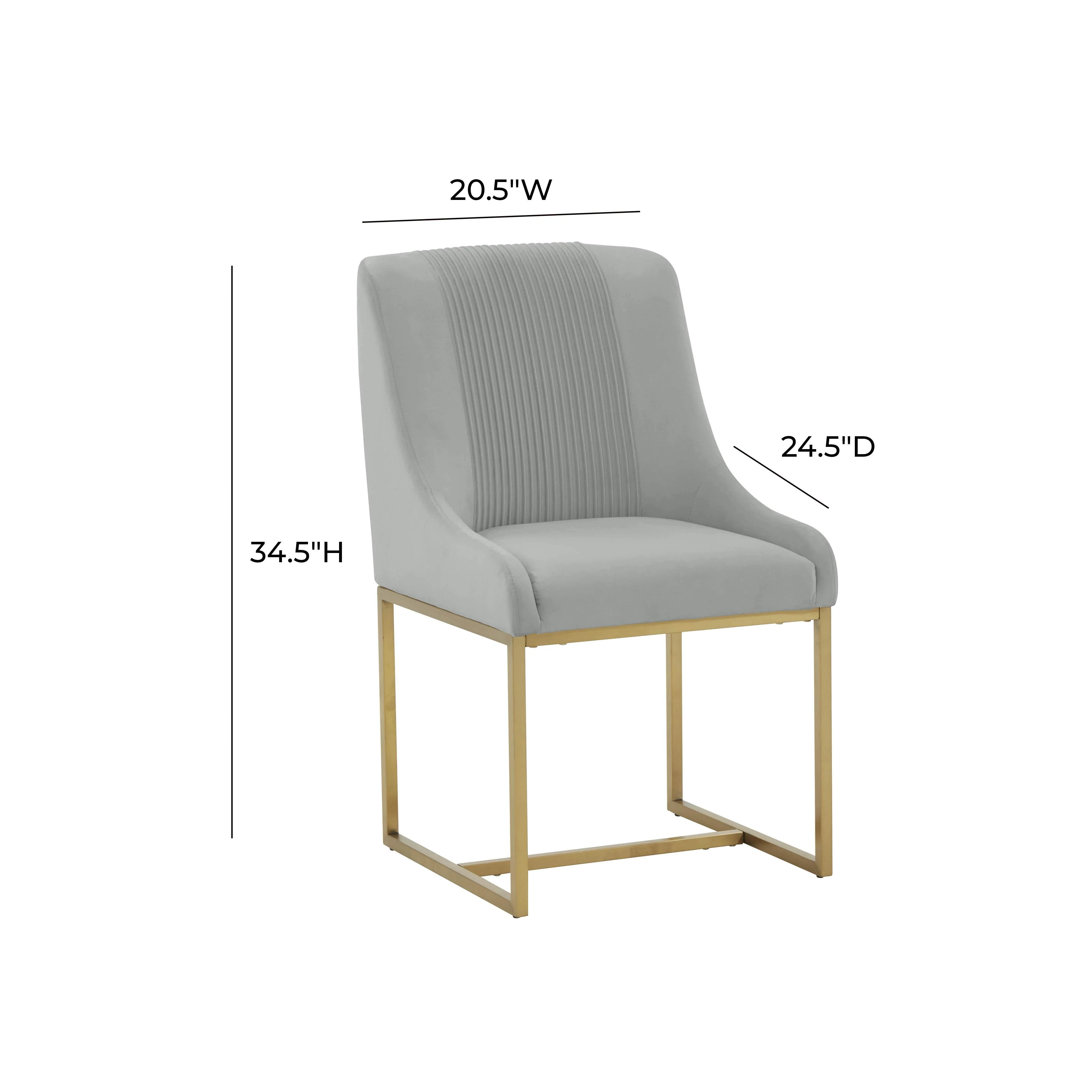 Lisa Pleated Velvet Dining Chair by Inspire Me! Home Decor - Image 12