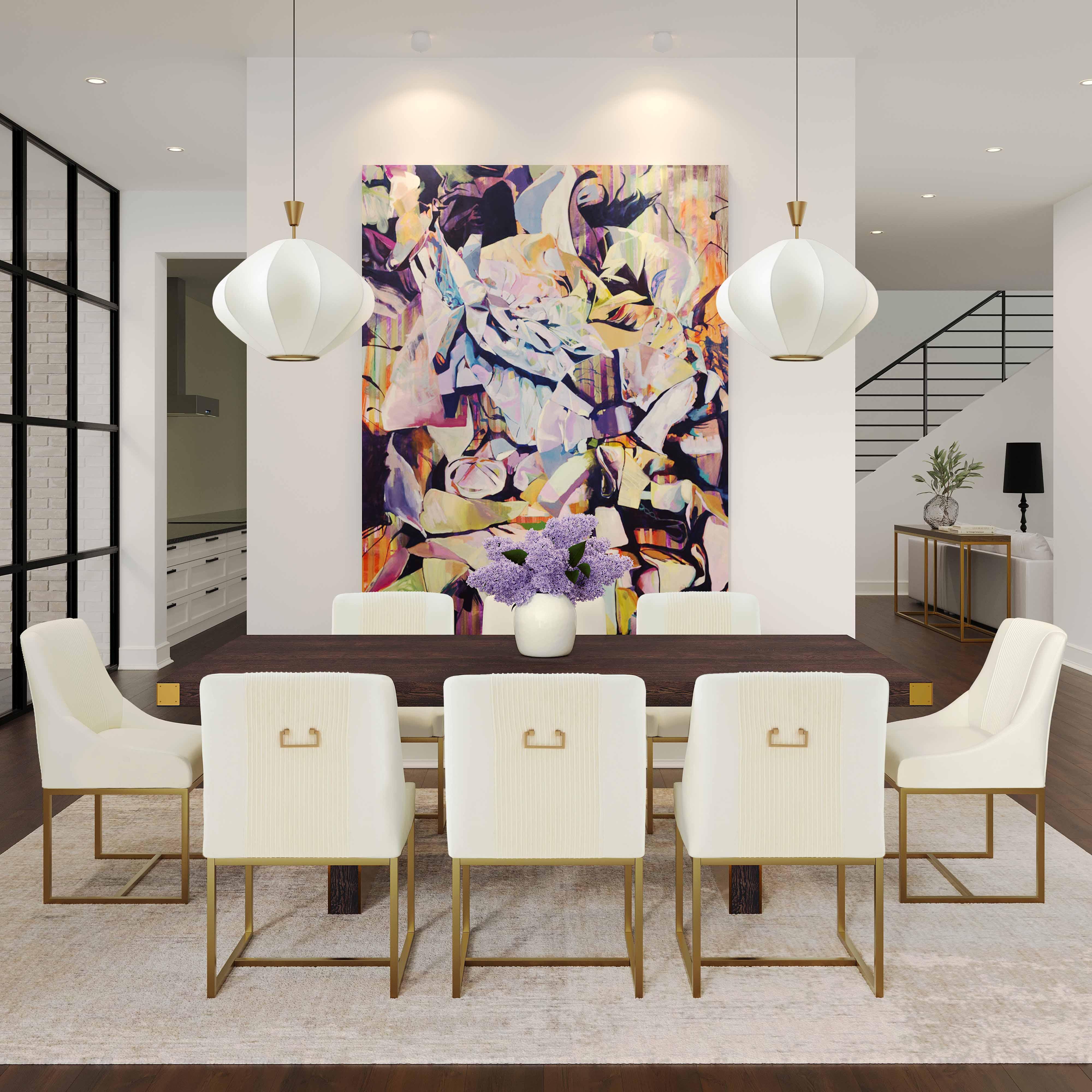 Lisa Pleated Velvet Dining Chair by Inspire Me! Home Decor - Image 2