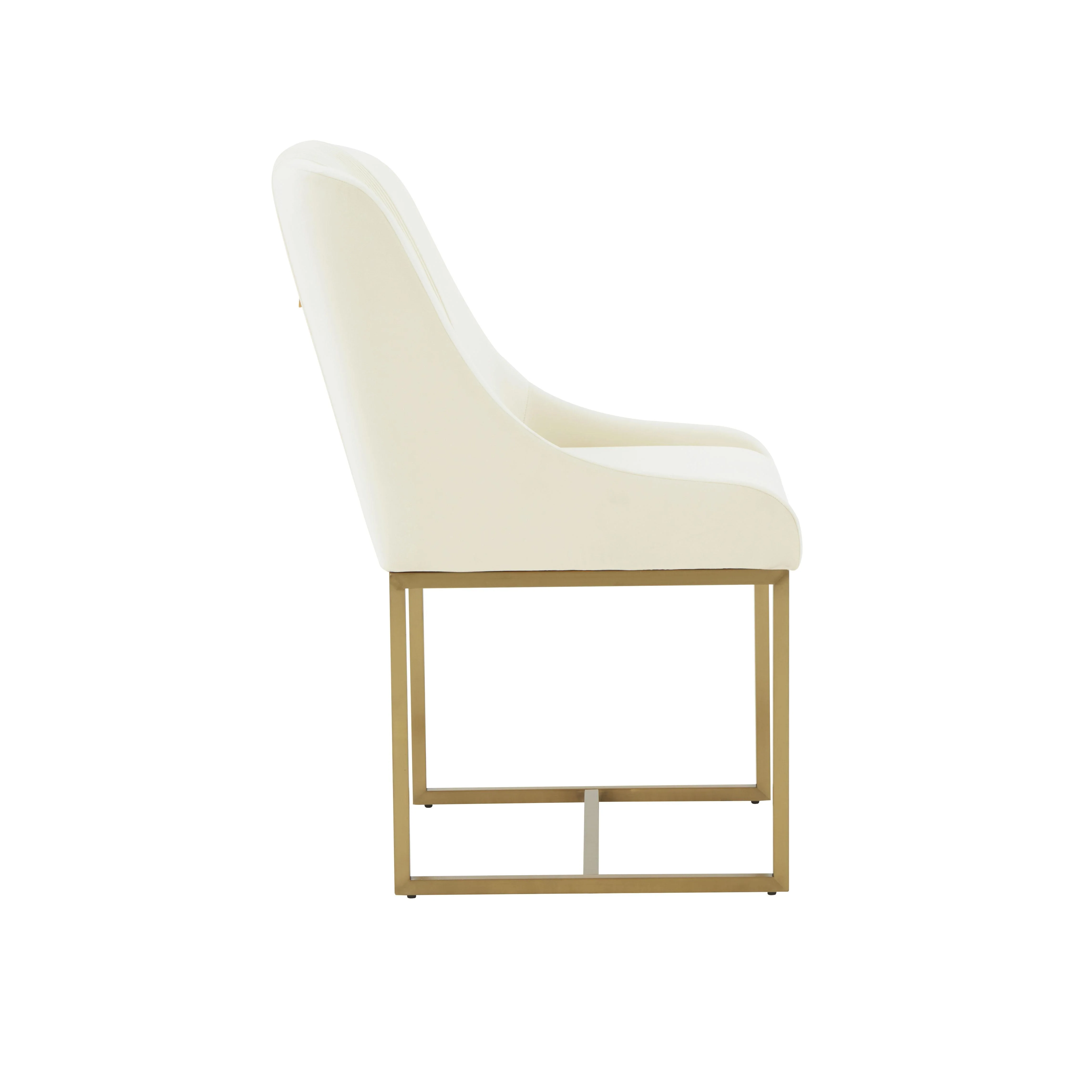 Lisa Pleated Velvet Dining Chair by Inspire Me! Home Decor - Image 4