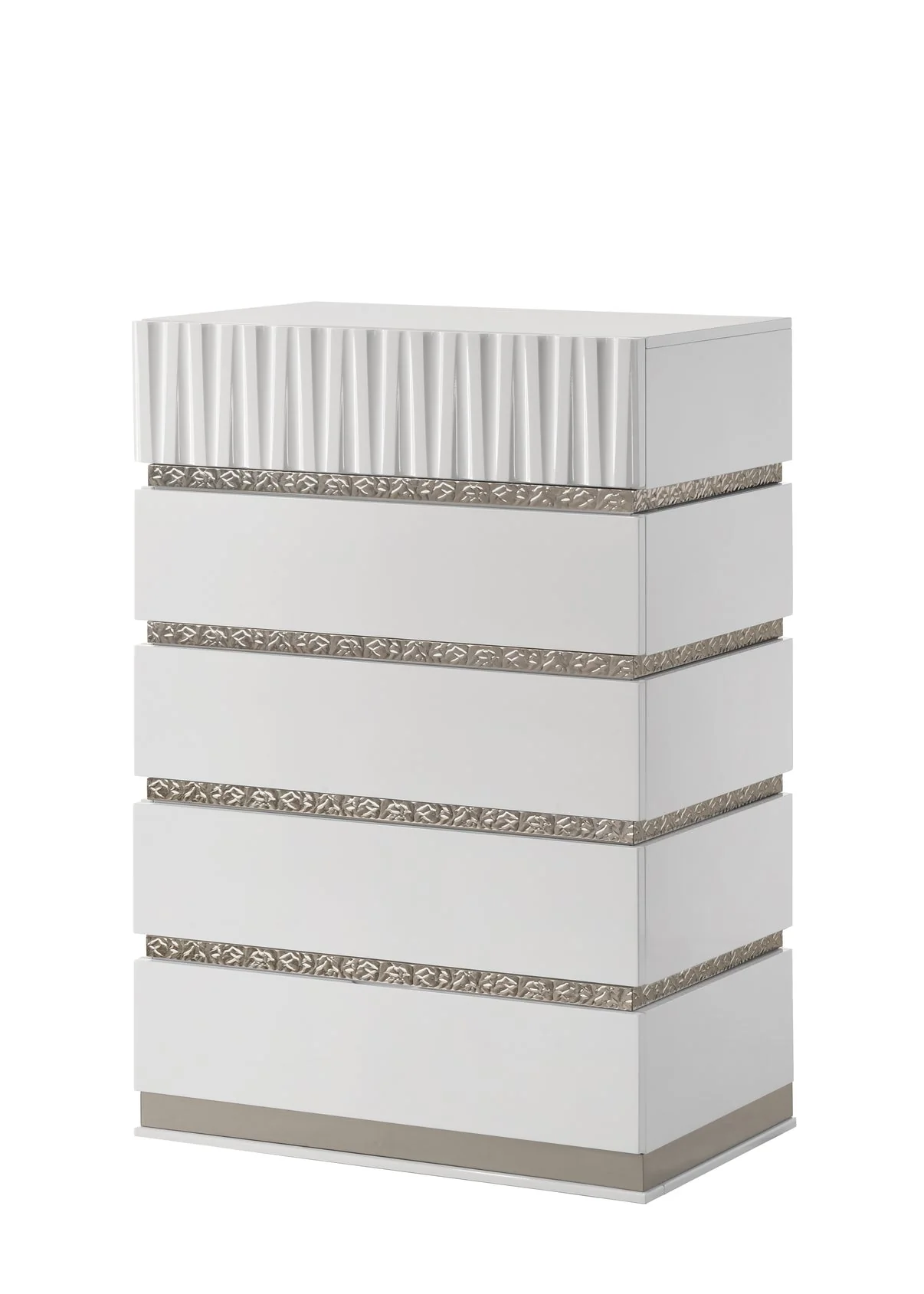 Lisbon White Platform Bedroom Set - Image 9