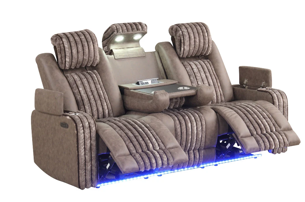 Lita Brown Reclining Living Room Set - Image 5