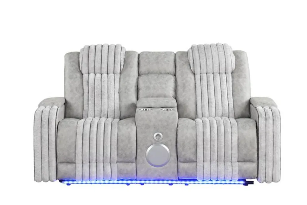Lita Grey Reclining Living Room Set - Image 4