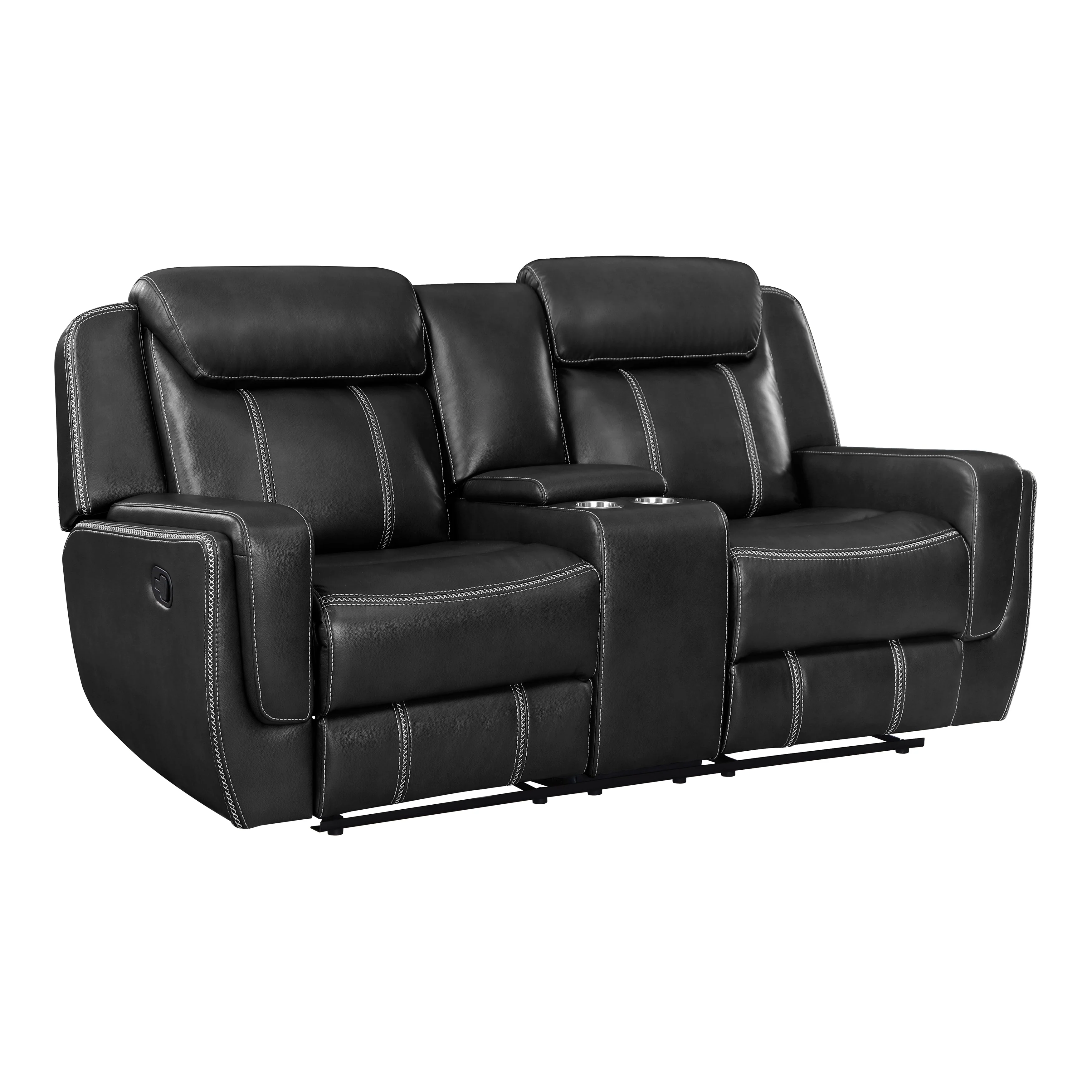 Littleton Black Double Reclining Living Room Set - Image 10