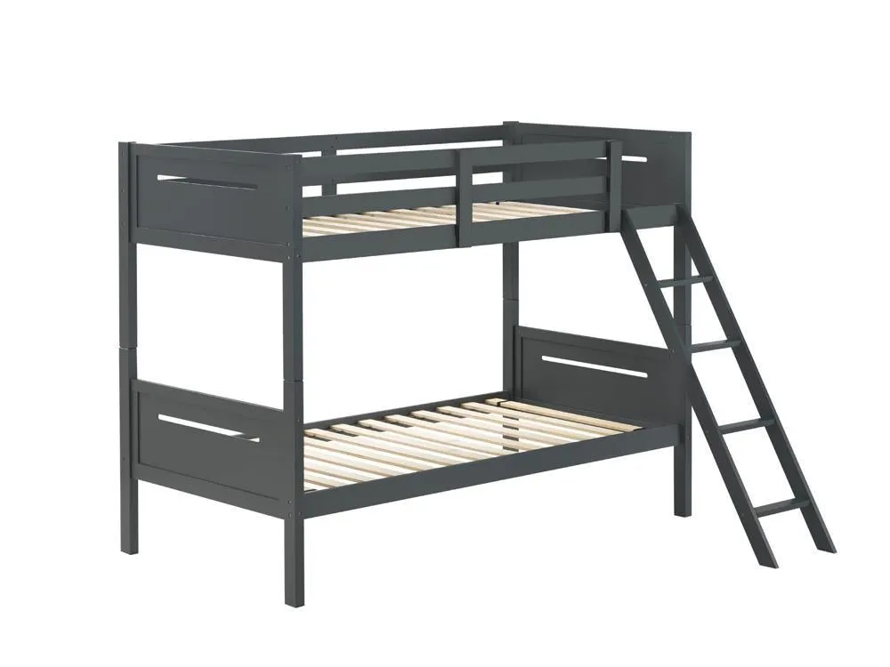 Littleton Gray Twin/Twin Bunk Bed - Image 2