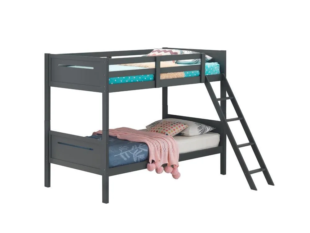 Littleton Gray Twin/Twin Bunk Bed - Image 3