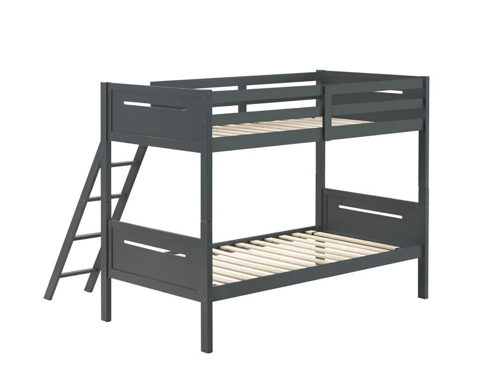 Littleton Gray Twin/Twin Bunk Bed - Image 4
