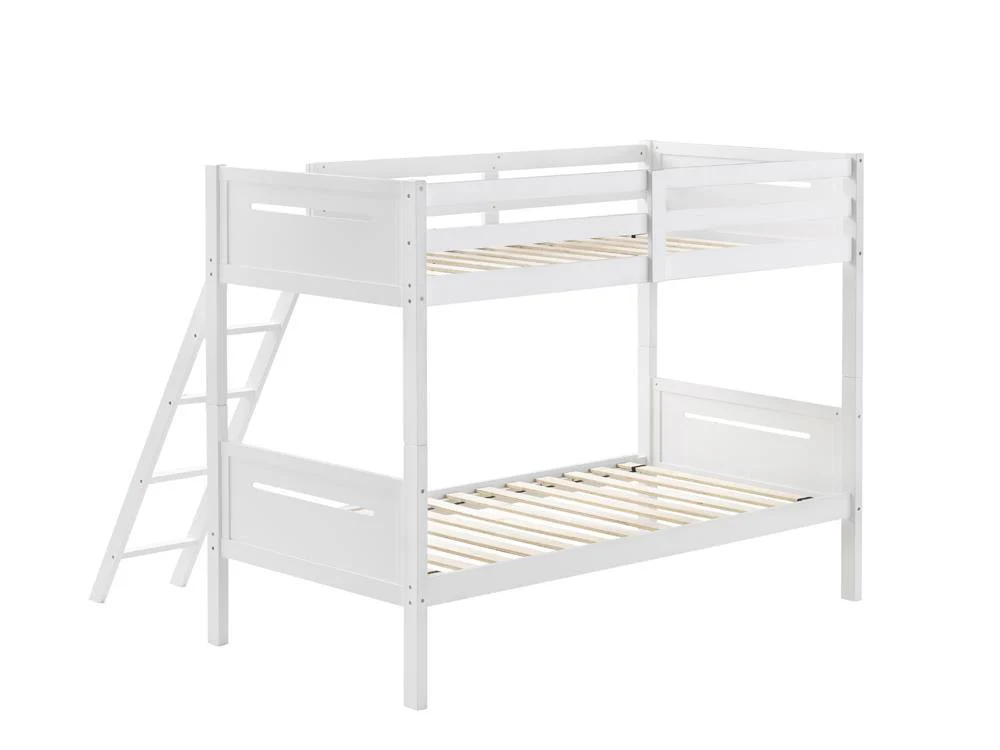 Littleton White Twin/Twin Bunk Bed - Image 4