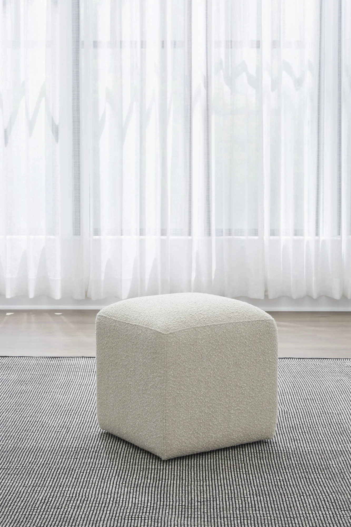 Liv Brun Fully Upholstered Dining Ottoman - Image 2