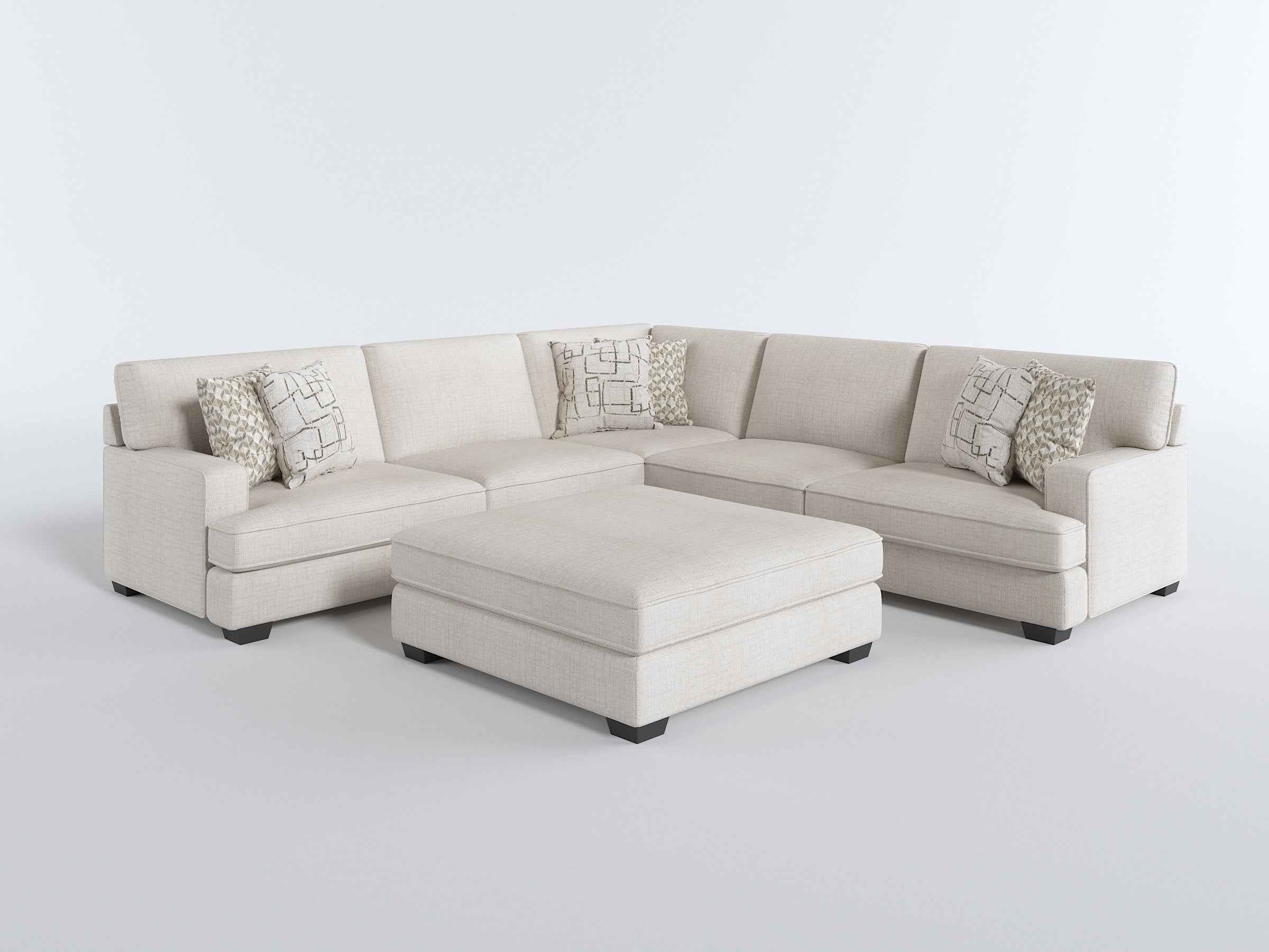 Livia Beige 3-Piece Sectional - Image 17
