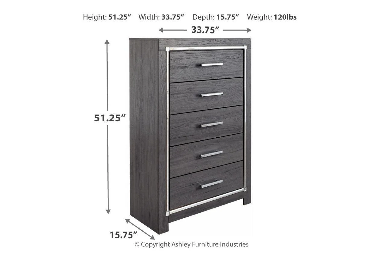 Lodanna Gray Chest of Drawers - Image 3