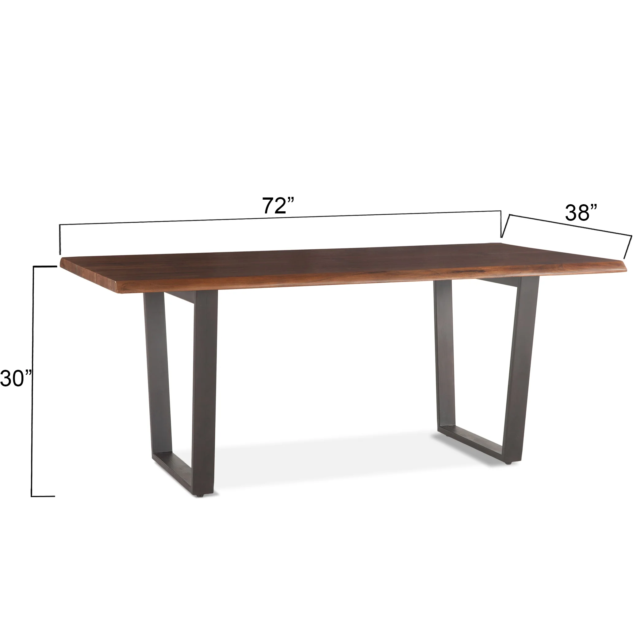Loft 72" Dining Table in Walnut - Image 2