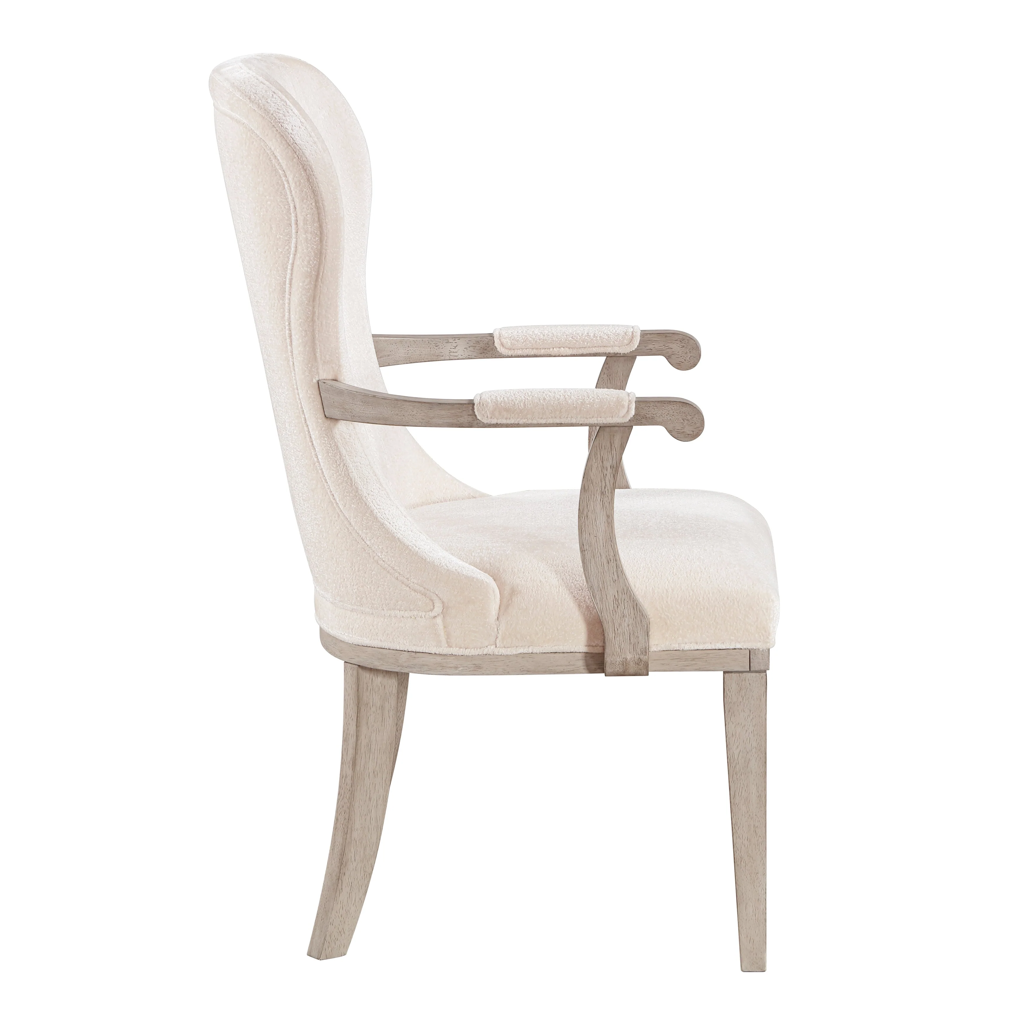 Lofton Light Gray/Ivory Arm Chair, Set of 2 - Image 3