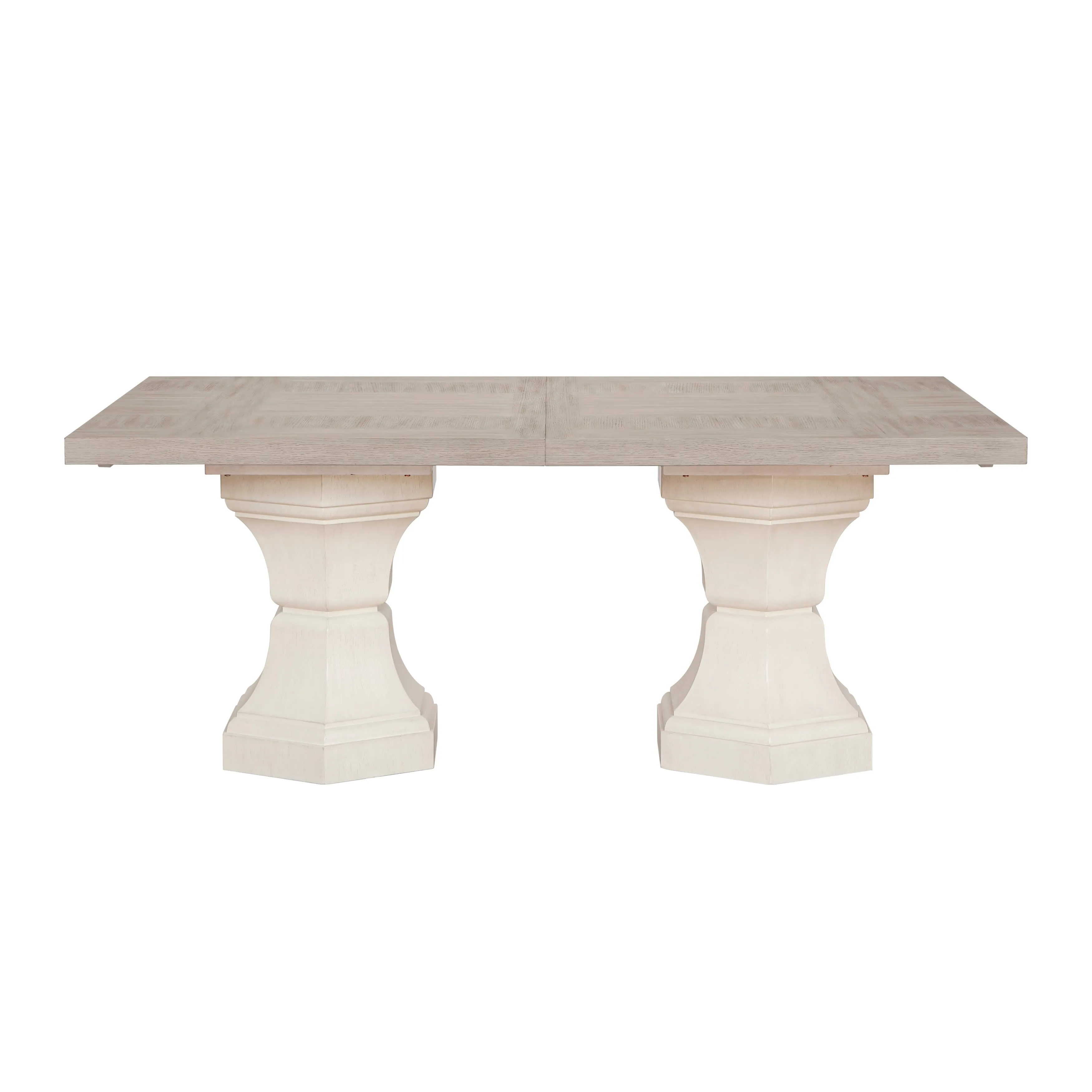Lofton Light Gray/Ivory Extendable Dining Set - Image 2