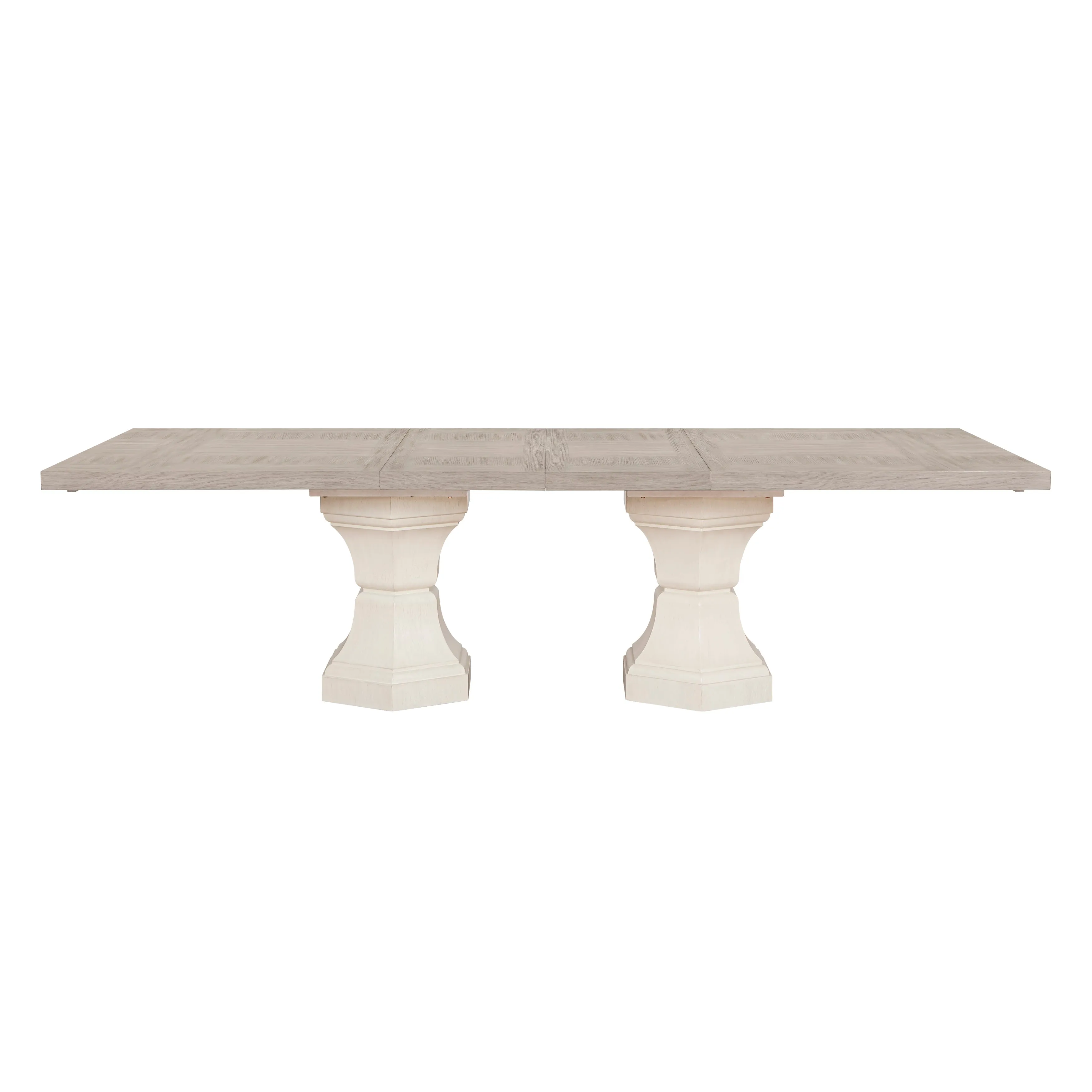 Lofton Light Gray/Ivory Extendable Dining Set - Image 3
