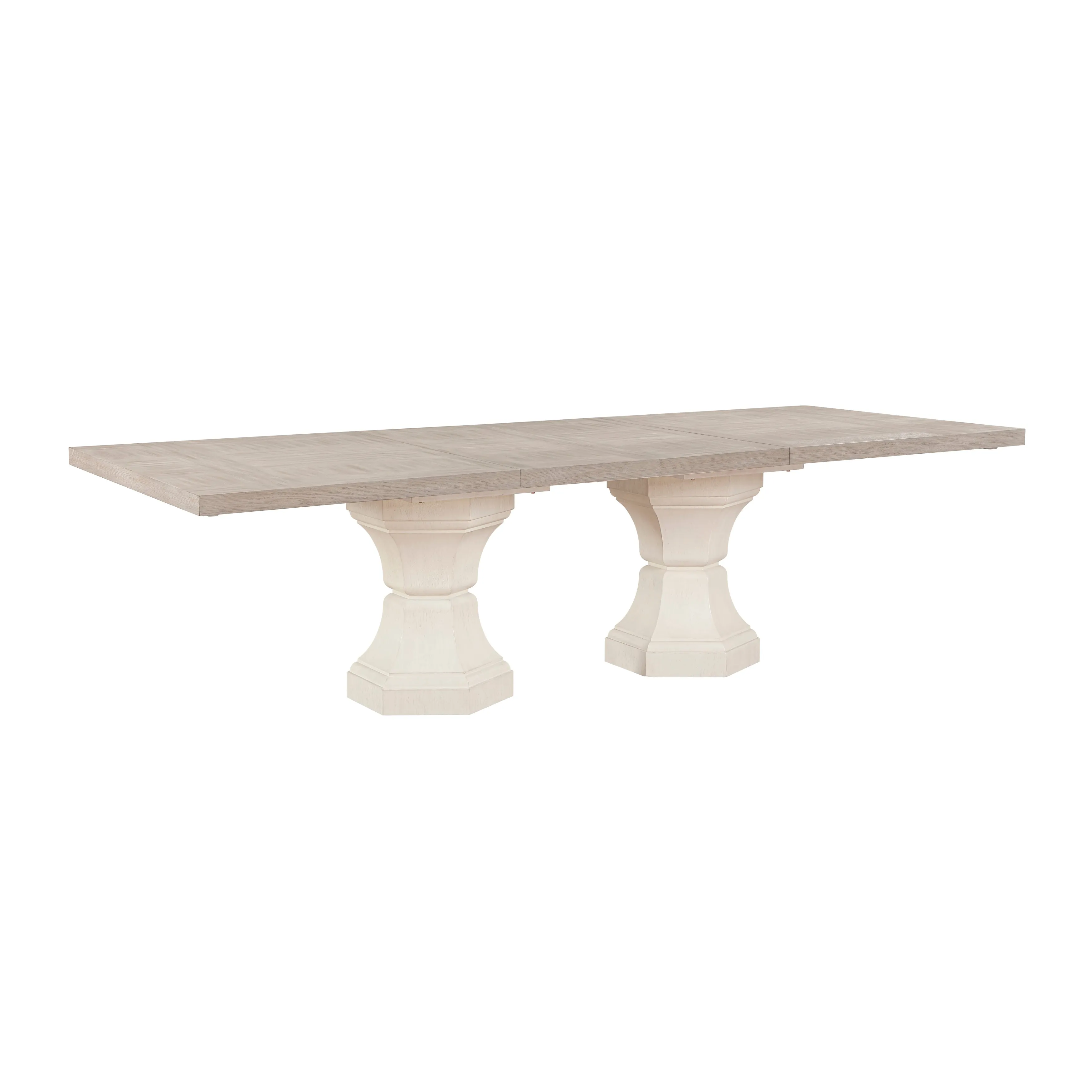 Lofton Light Gray/Ivory Extendable Dining Set - Image 5