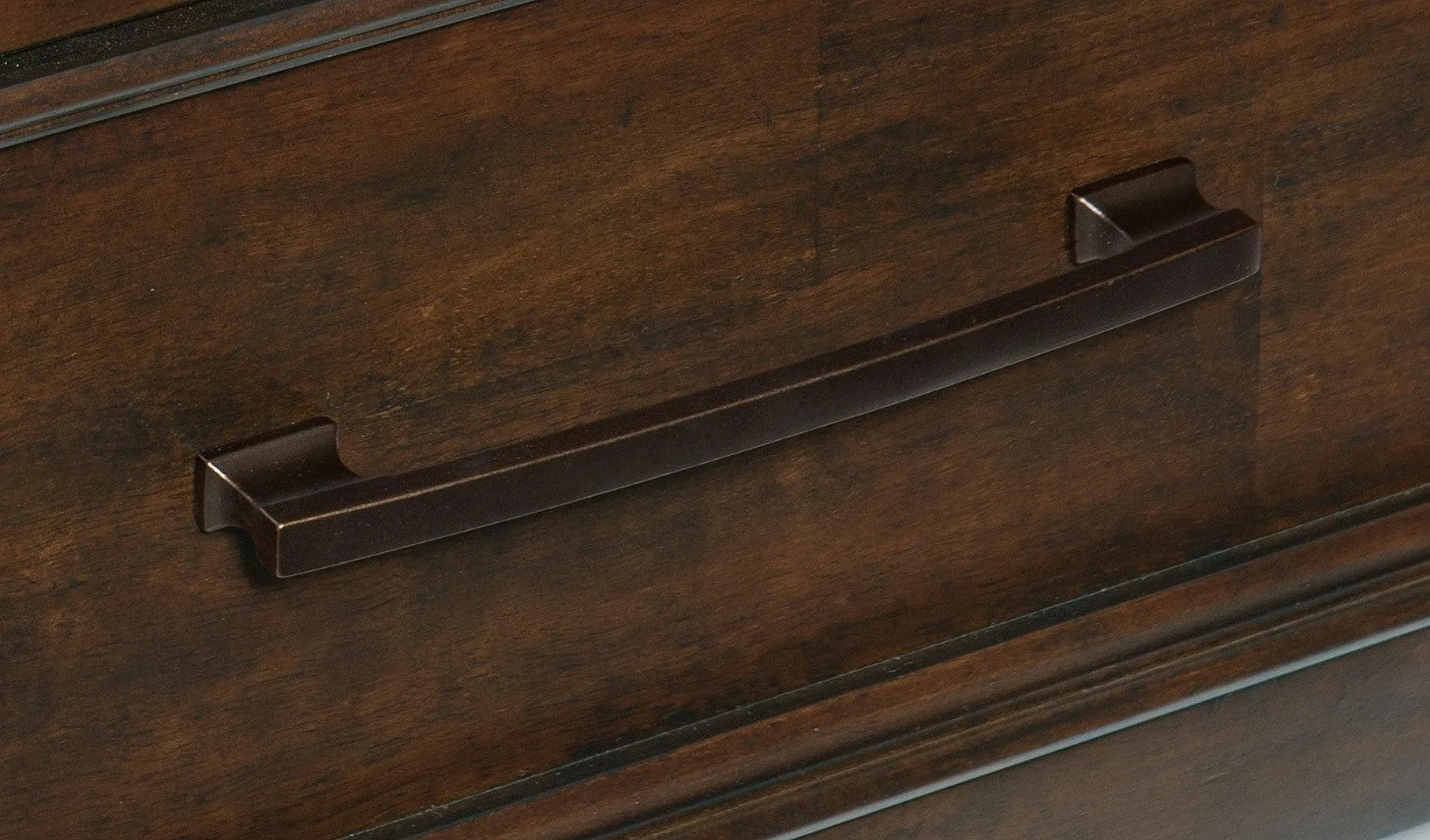Logandale Brown King Sleigh Storage Platform Bed - Image 5