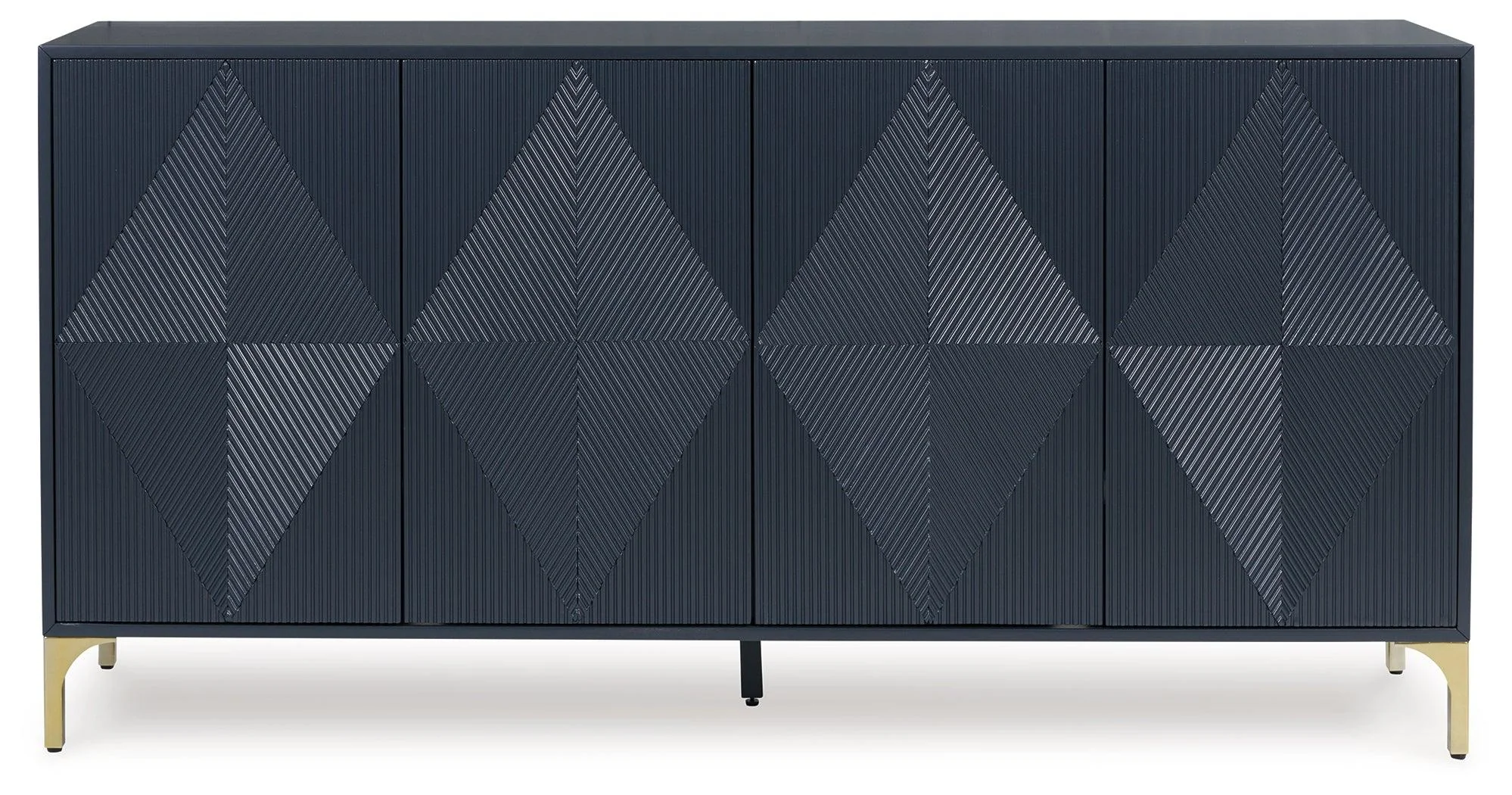 Loirwick Dark Blue Accent Cabinet - Image 6