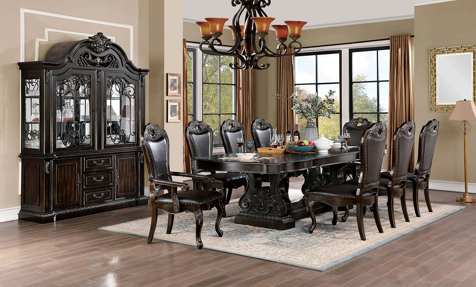 Lombardy Walnut Hutch & Buffet - Image 6