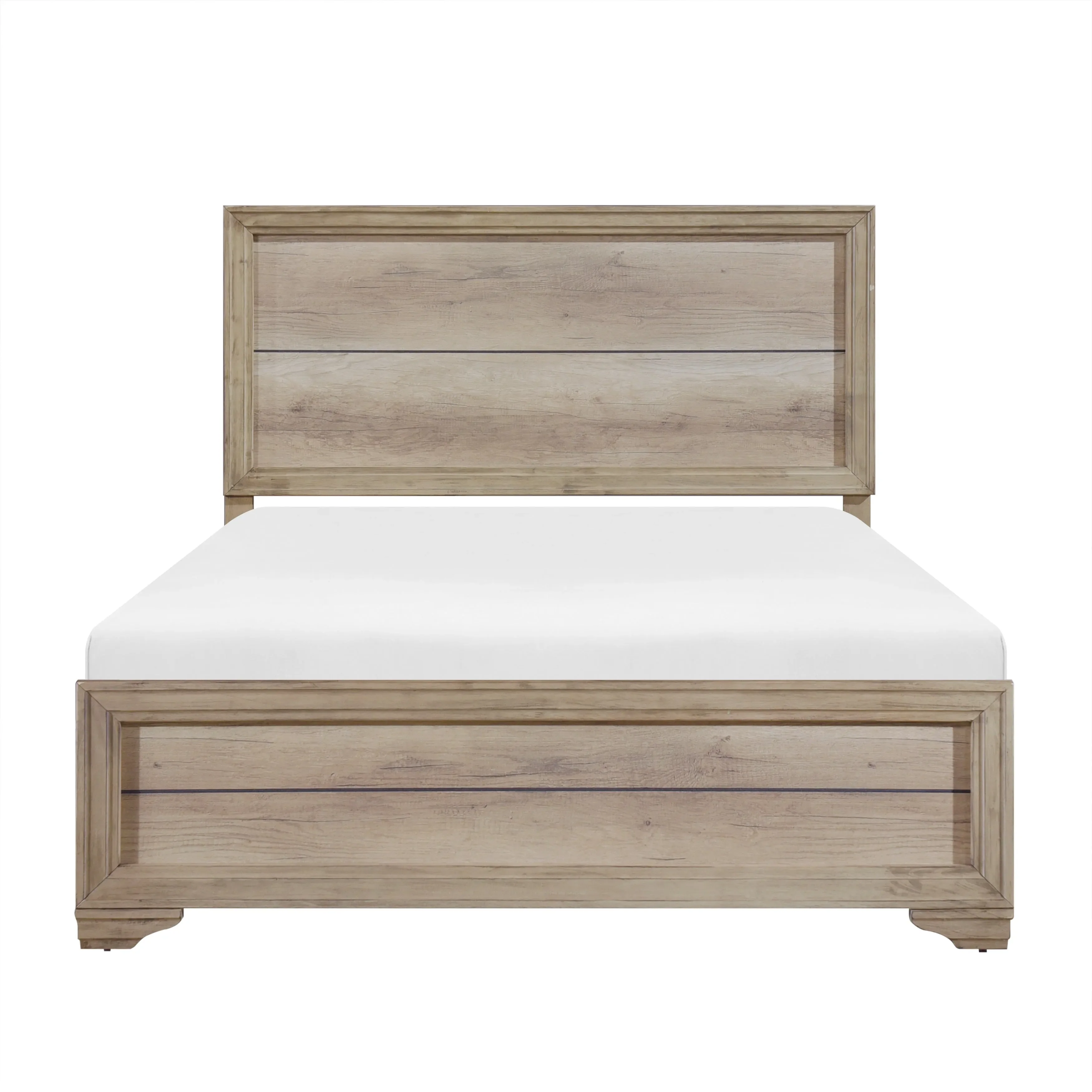 Lonan Natural Full Panel Bed - Image 3