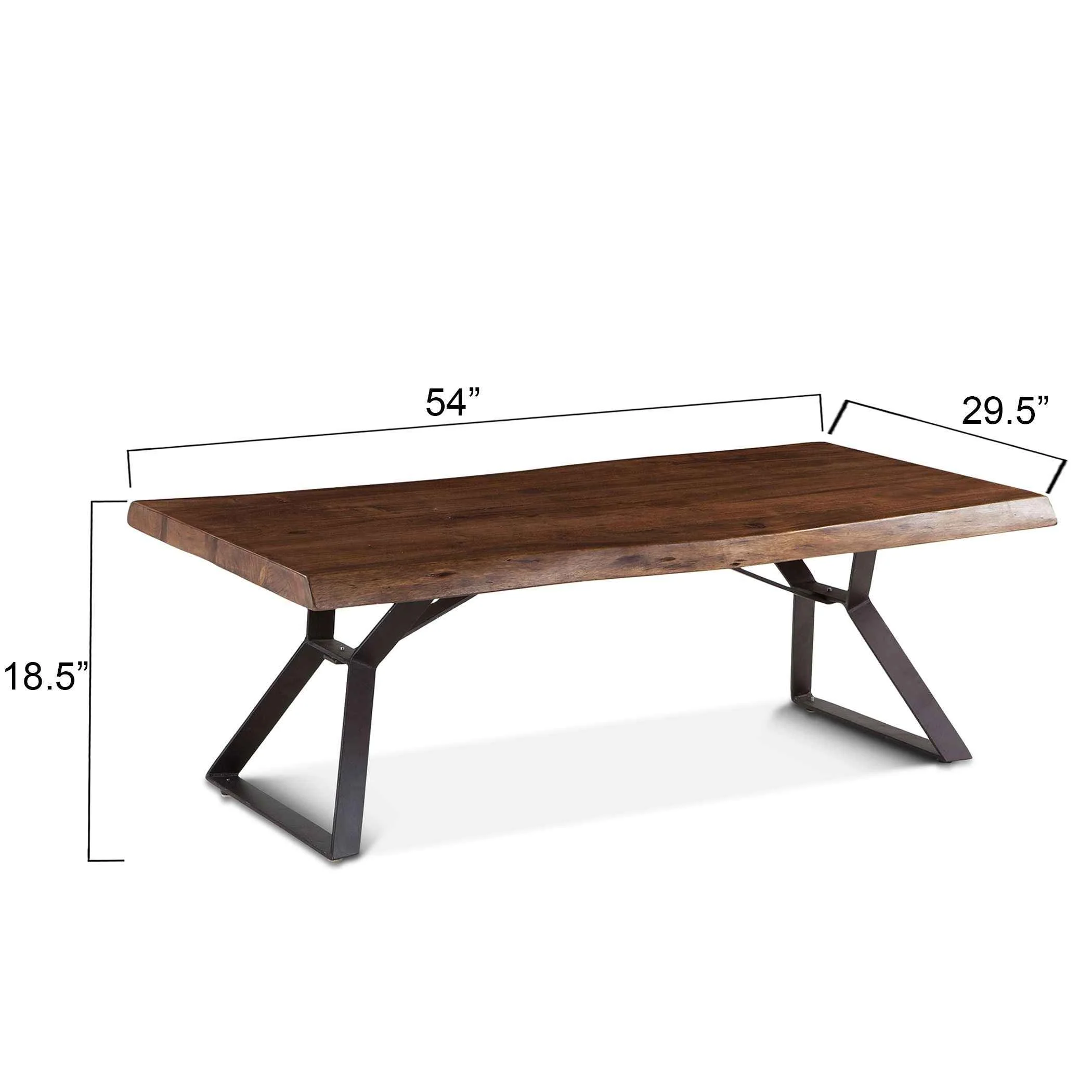London Loft 54" Coffee Table in Walnut - Image 6