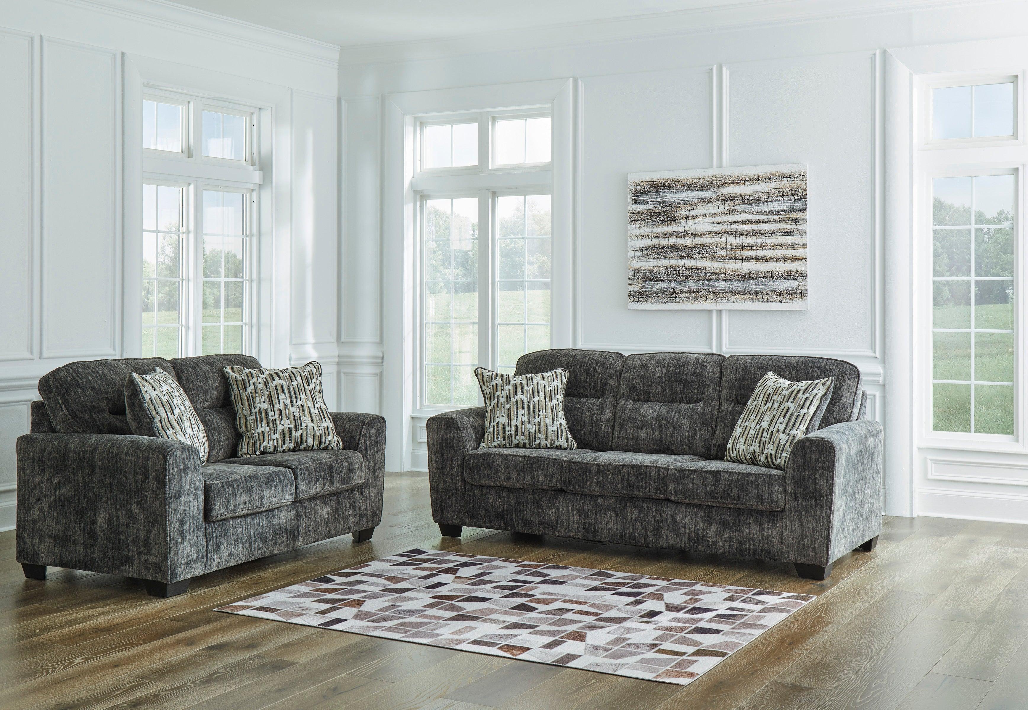 Lonoke Gunmetal Living Room Set - Image 4