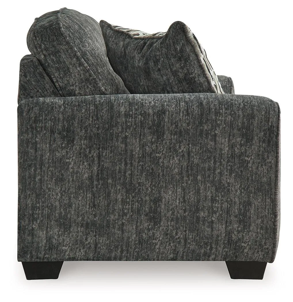 Lonoke Gunmetal Loveseat - Image 3