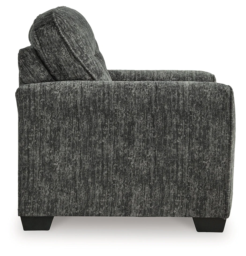 Lonoke Gunmetal Sofa, Loveseat and Oversized Chair - Image 9