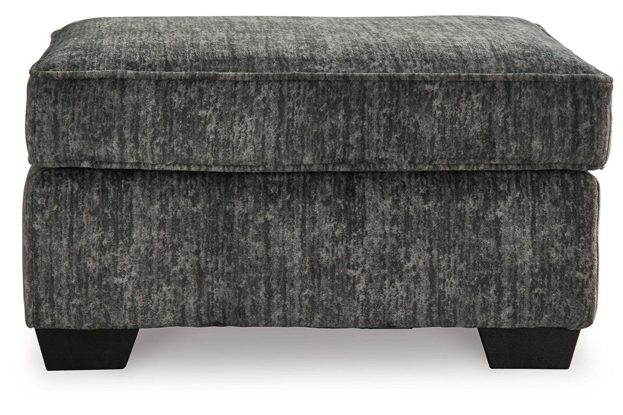 Lonoke Gunmetal Sofa, Loveseat, Oversized Chair and Ottoman - Image 2