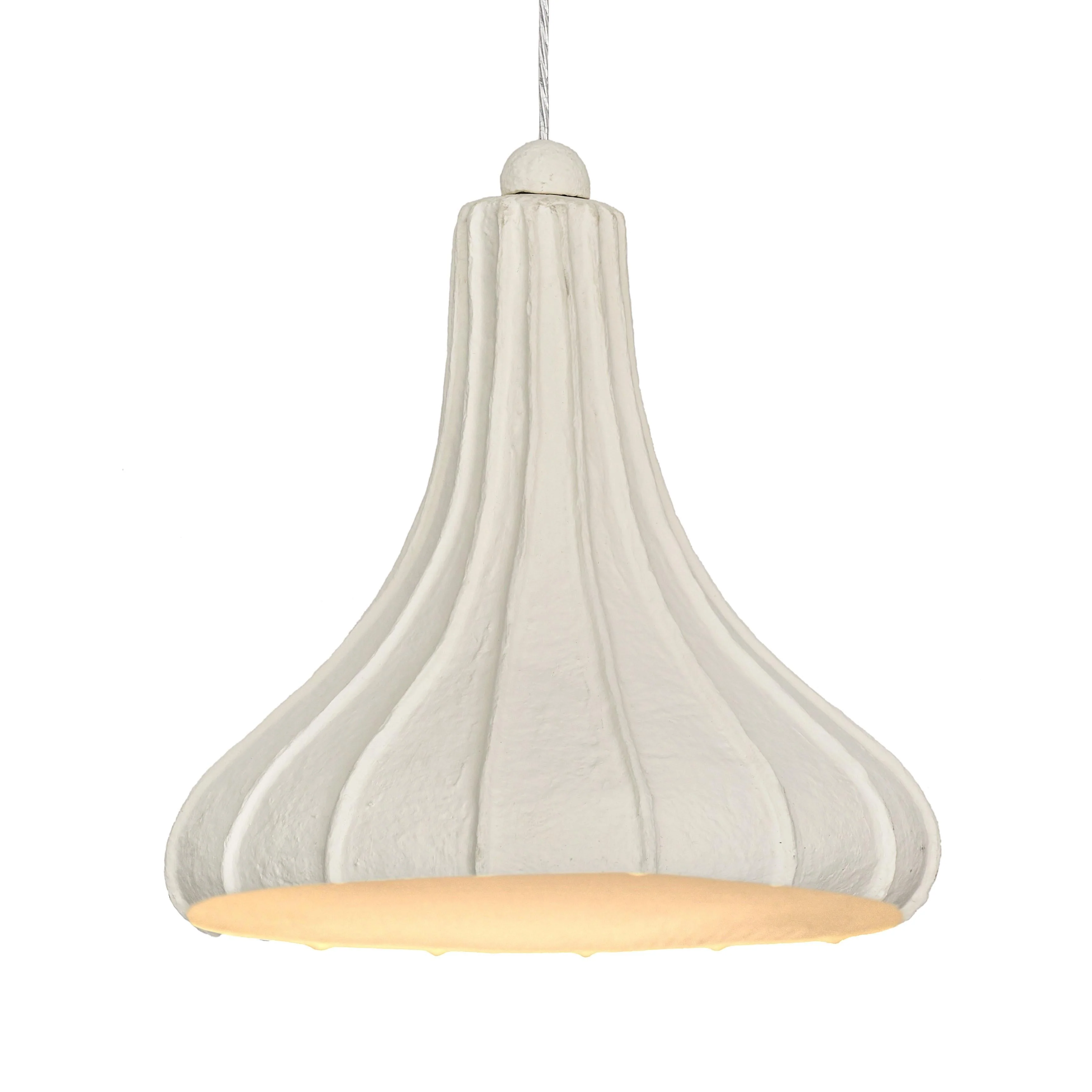 Looma Cotton Mache Pendant Lamp - Image 2