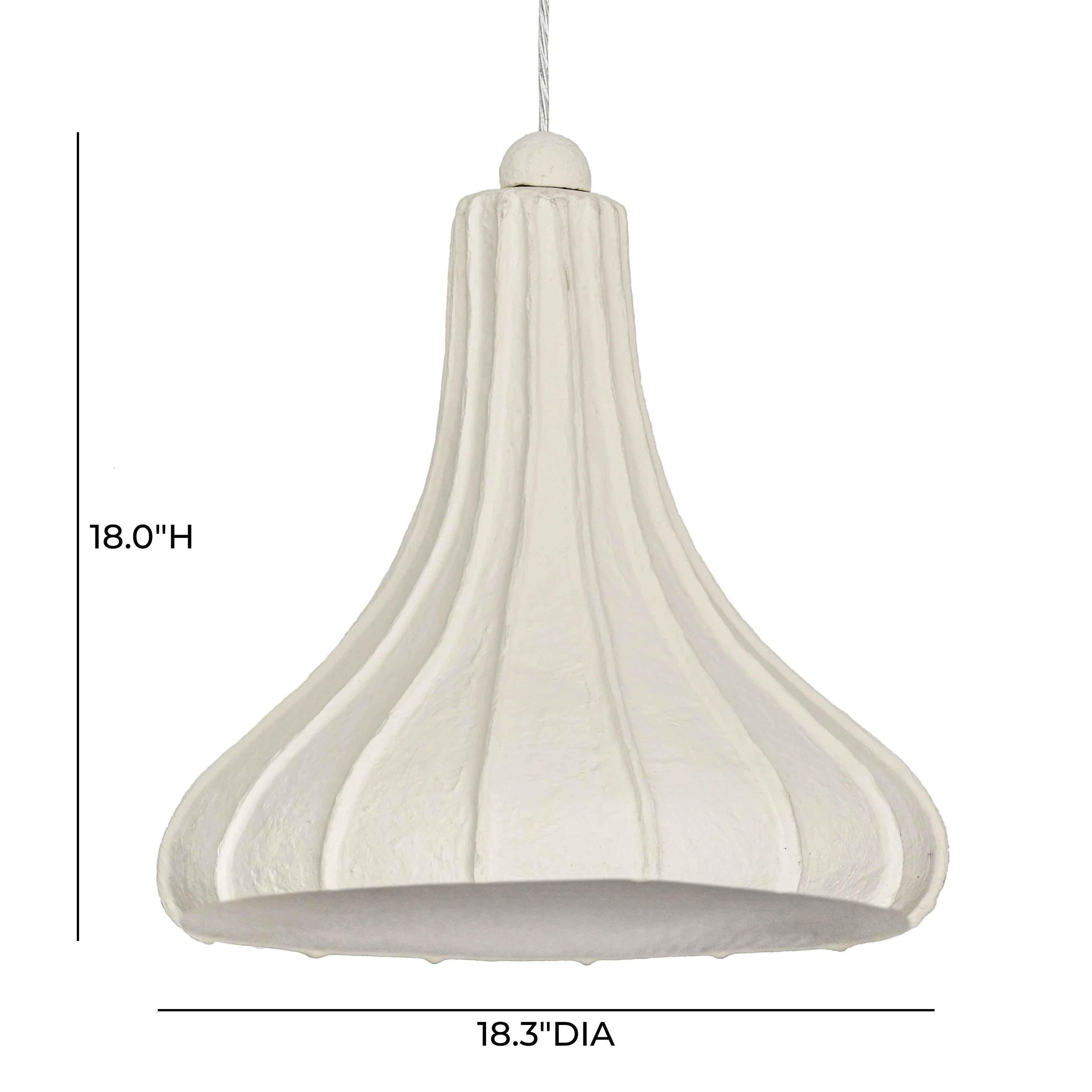 Looma Cotton Mache Pendant Lamp - Image 5