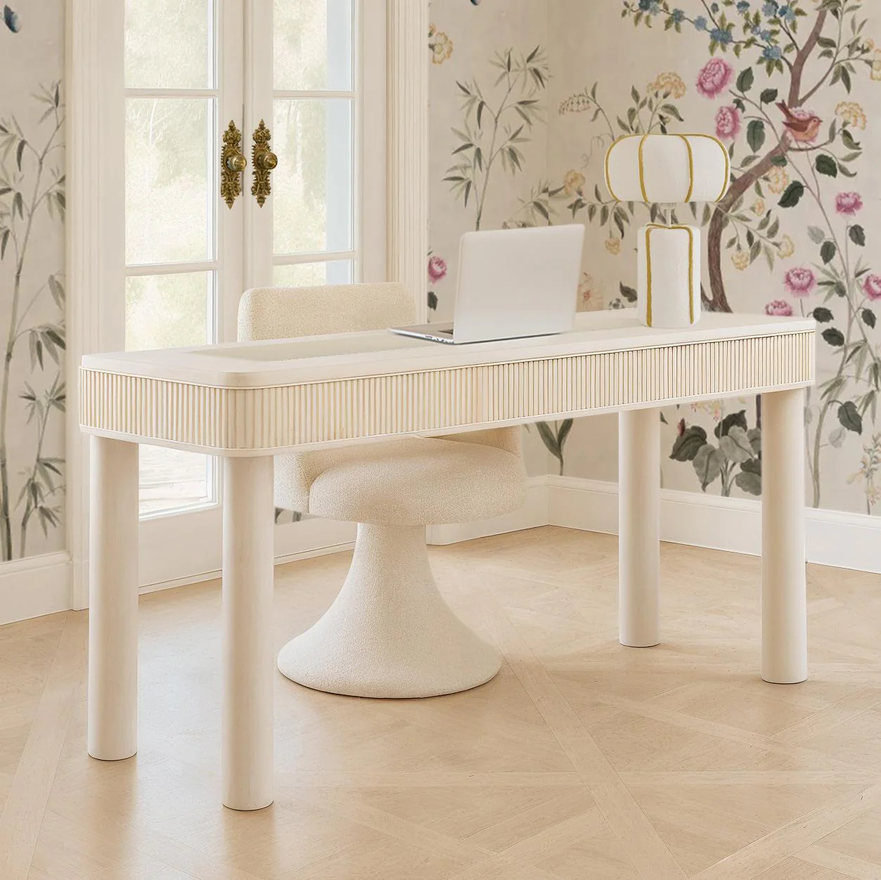 Looma Cotton Mache Table Lamp - Image 2