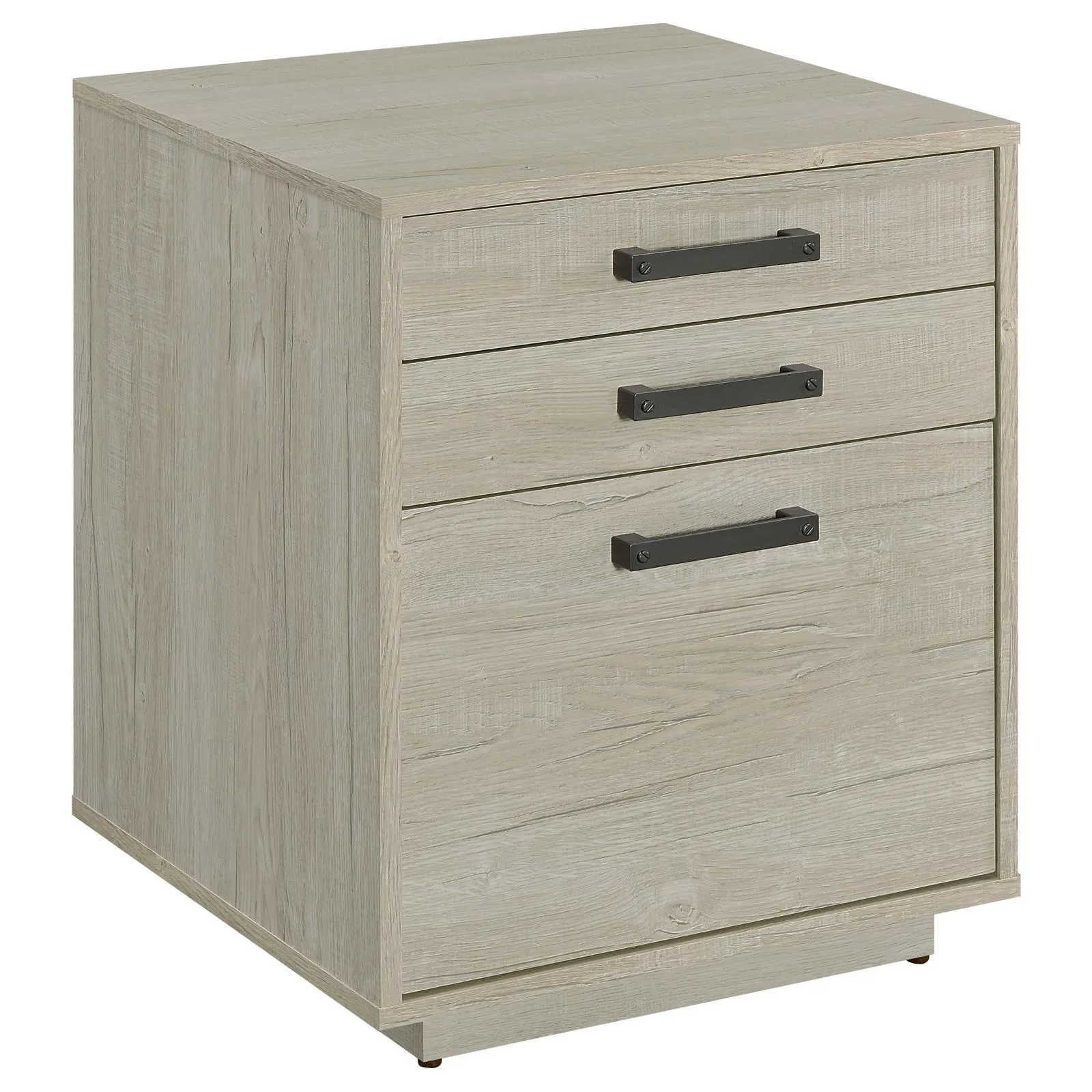 Loomis Whitewashed Gray 3-Drawer Square File Cabinet - Image 15