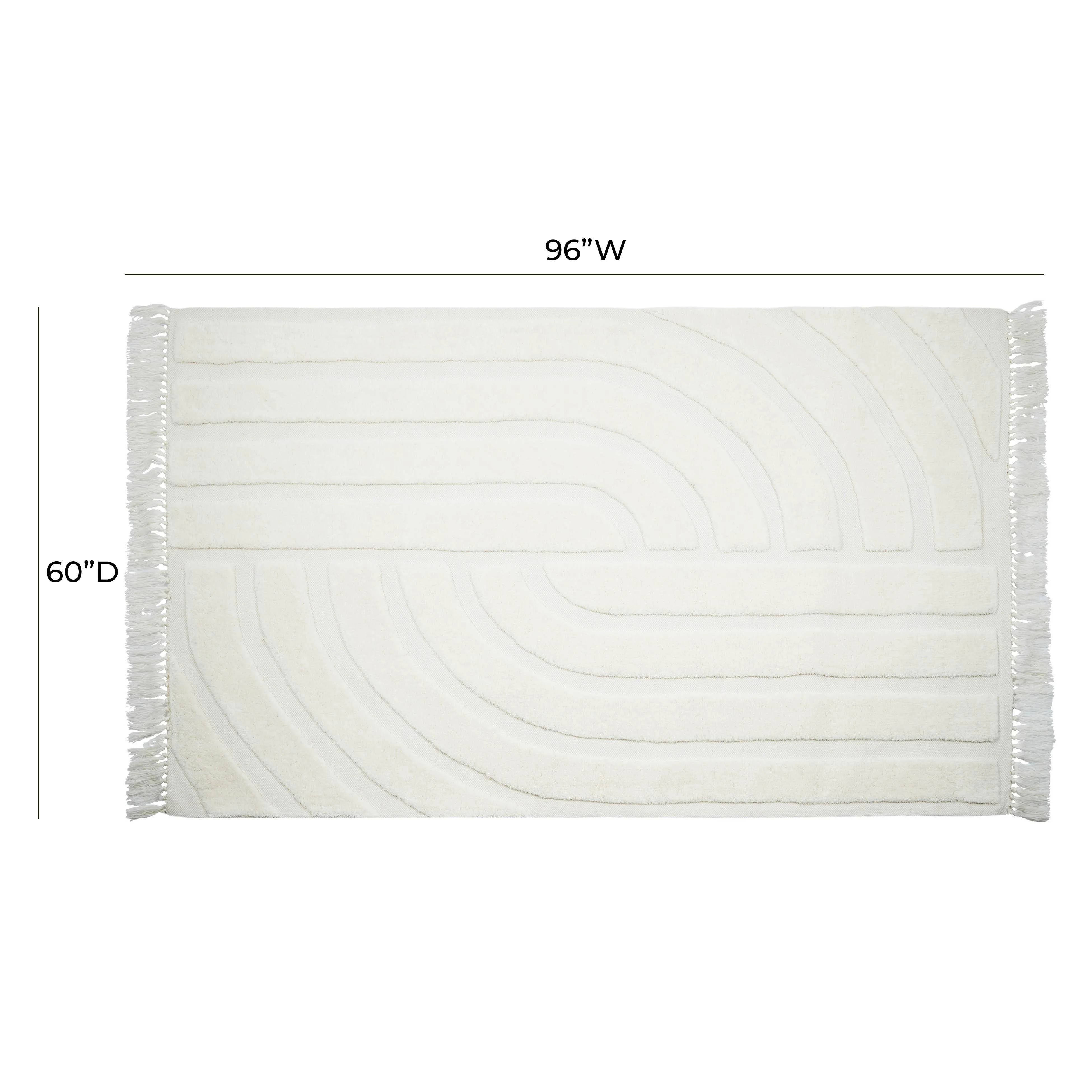 Loop White Area Rug - Image 6