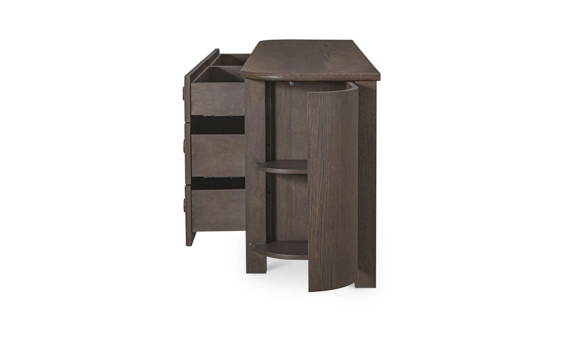 Loren 6 Drawer Dresser Dark Brown - Image 4