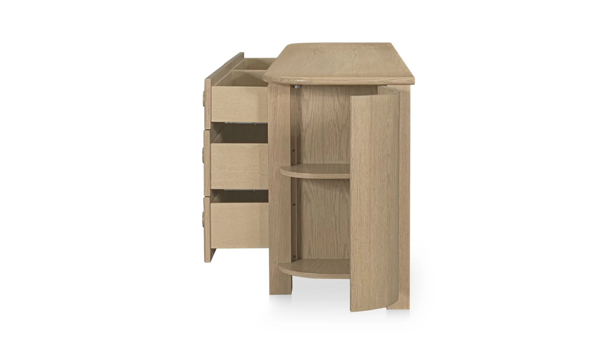 Loren 6 Drawer Dresser Natural - Image 4