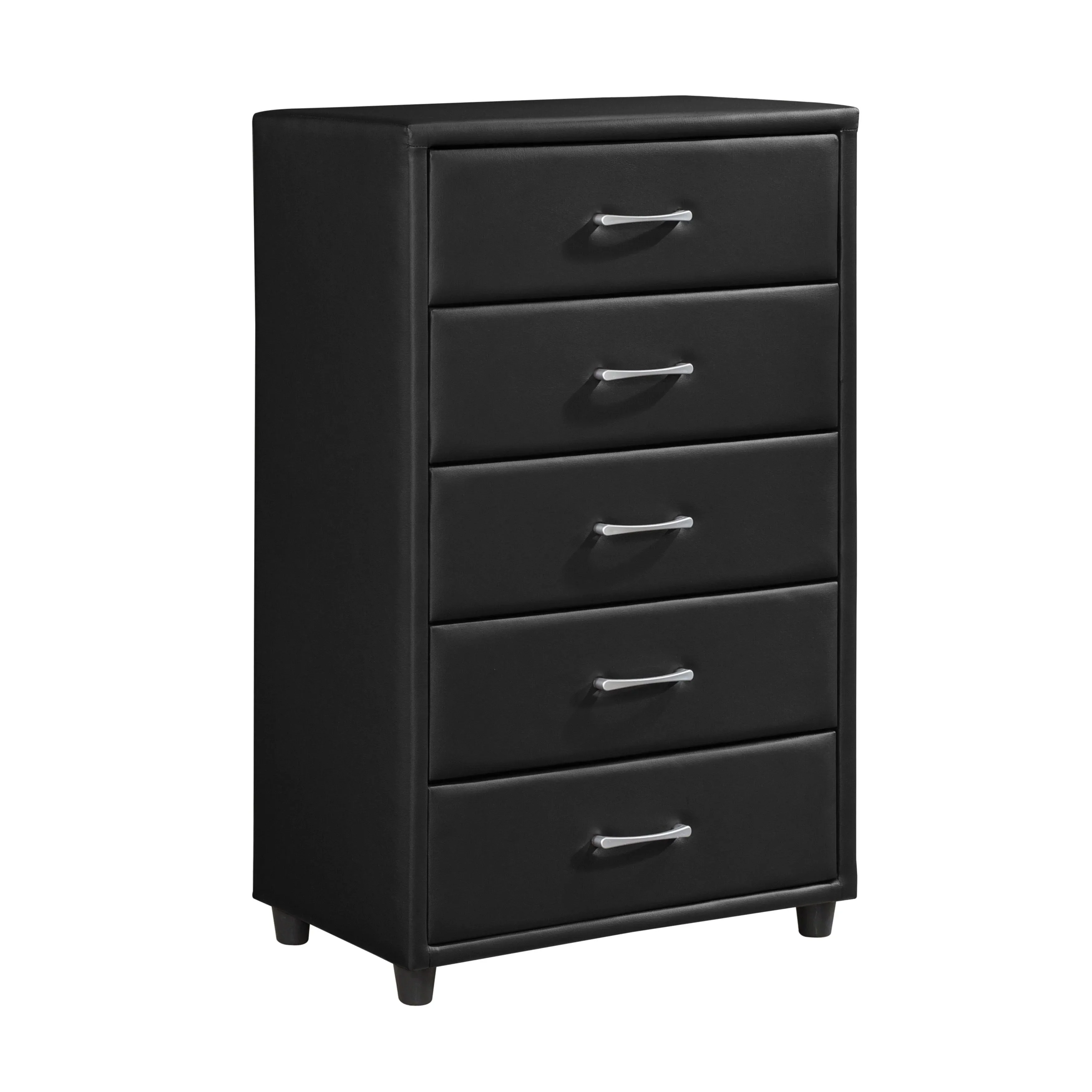 Lorenzi Black Upholstered Platform Youth Bedroom Set - Image 15